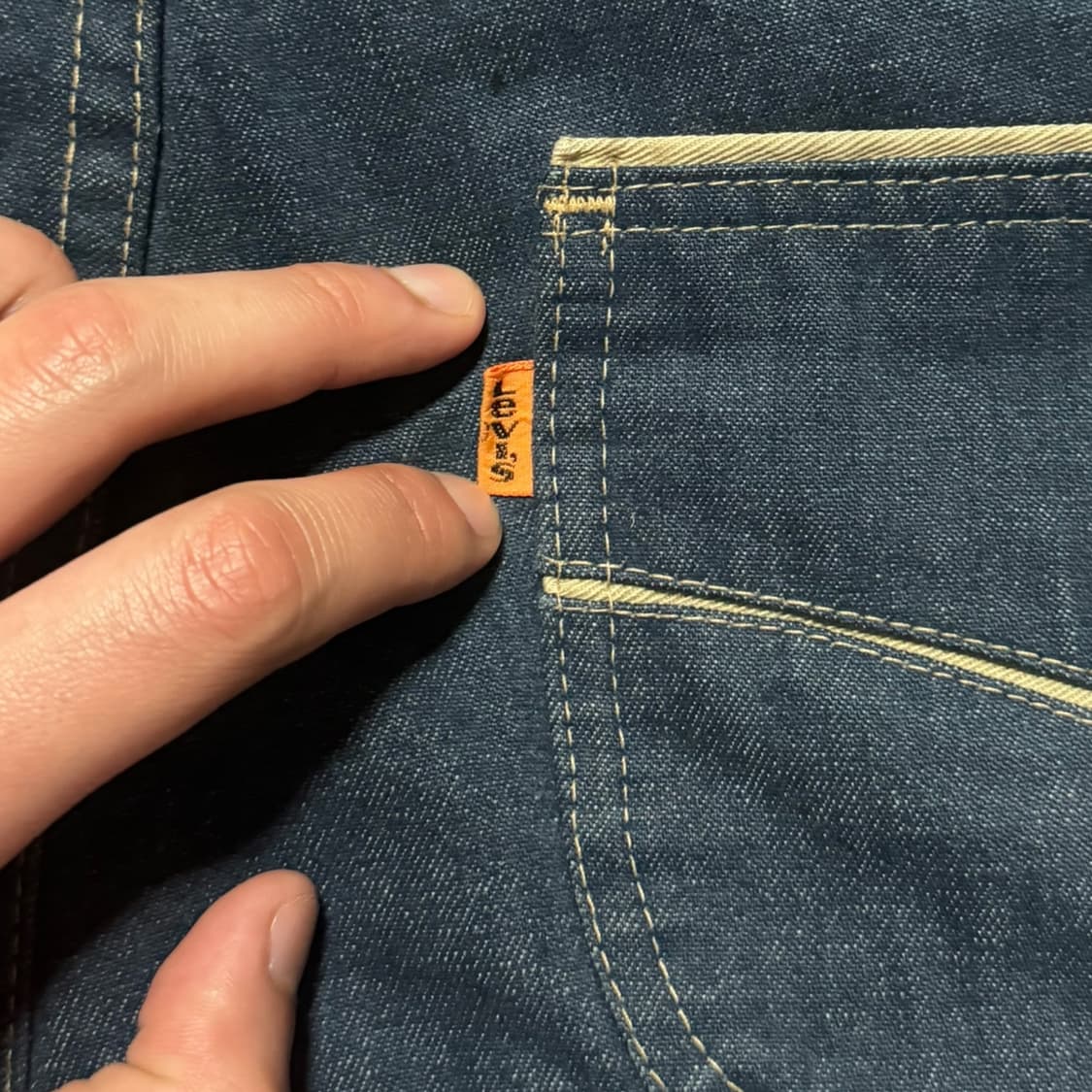 70s USA 리바이스 오랜지탭 부츠컷 데님 32  상품이미지6
