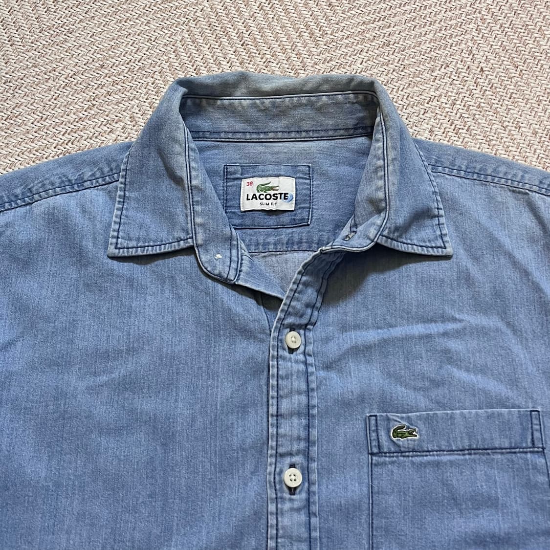 [정품] 라코스테 데님 포켓 셔츠 [ 38 ] 상품이미지4
