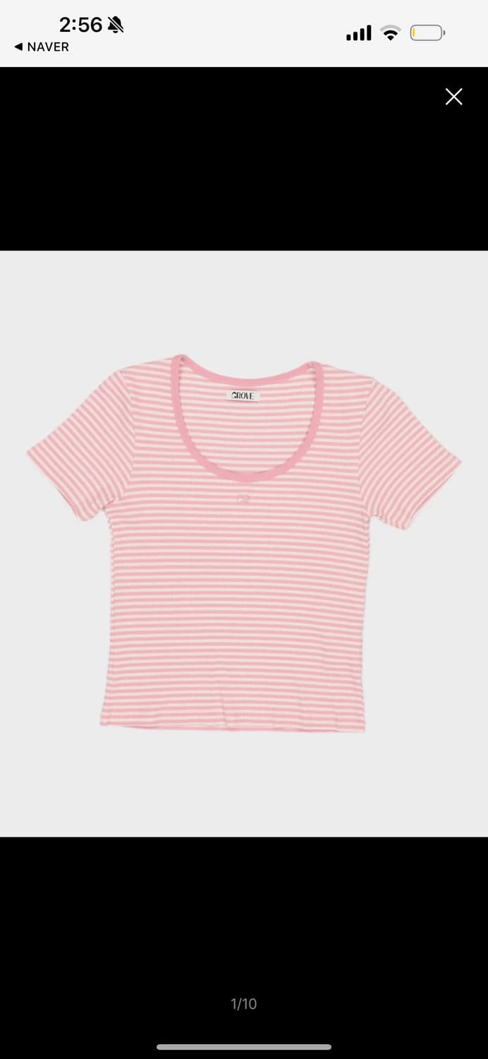 Grove 스트라이프 반팔 티셔츠  상품이미지1