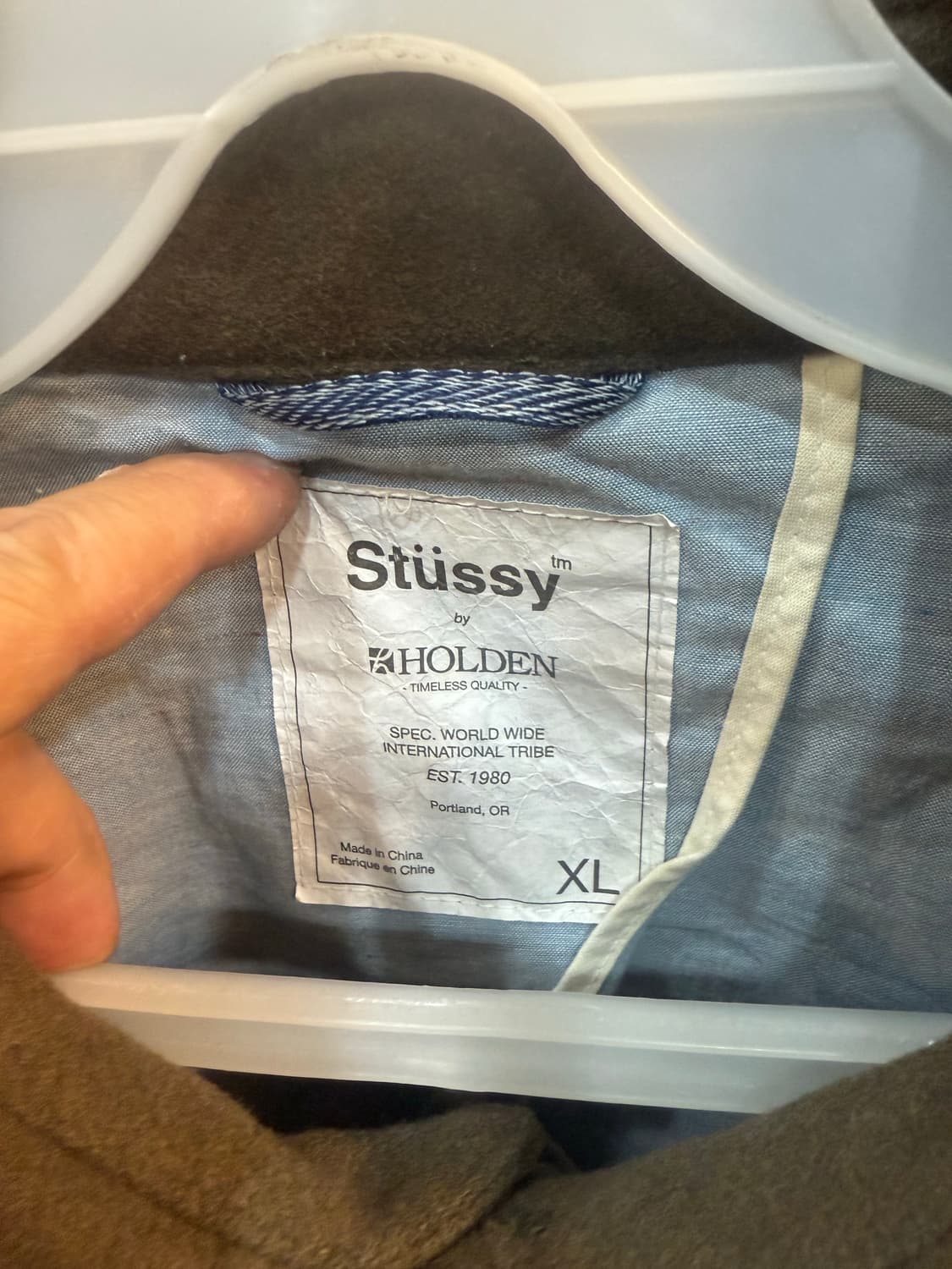 105 정품 스투시+홀덴 울 자켓 팝니다 상품이미지2