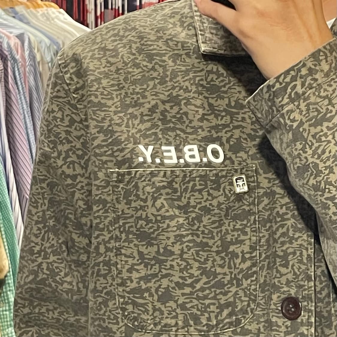 [IM] OBEY 오베이 패턴 자켓 상품이미지5
