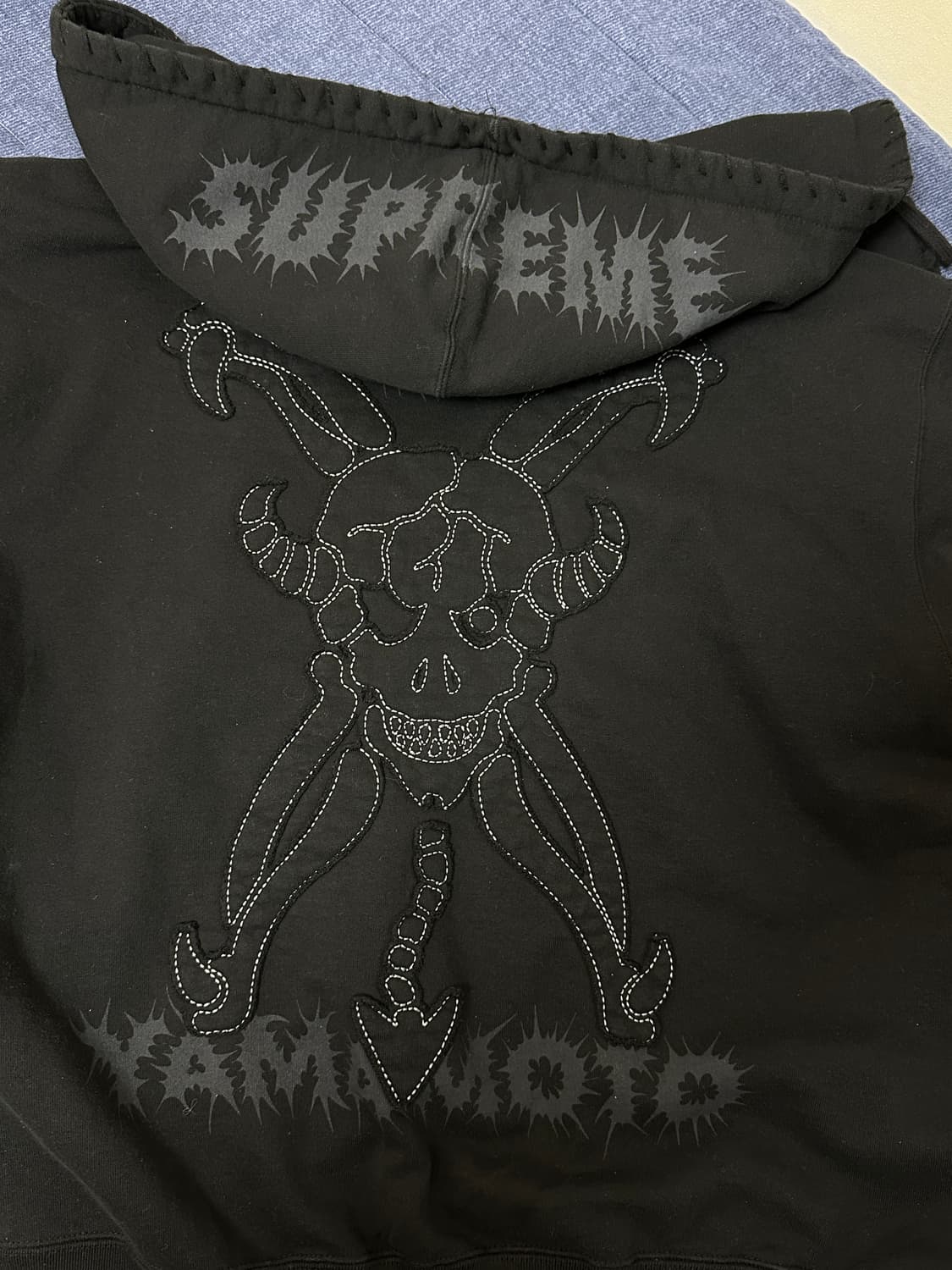 슈프림 요지 야마모토 집업 후드 블랙 L 상품이미지3