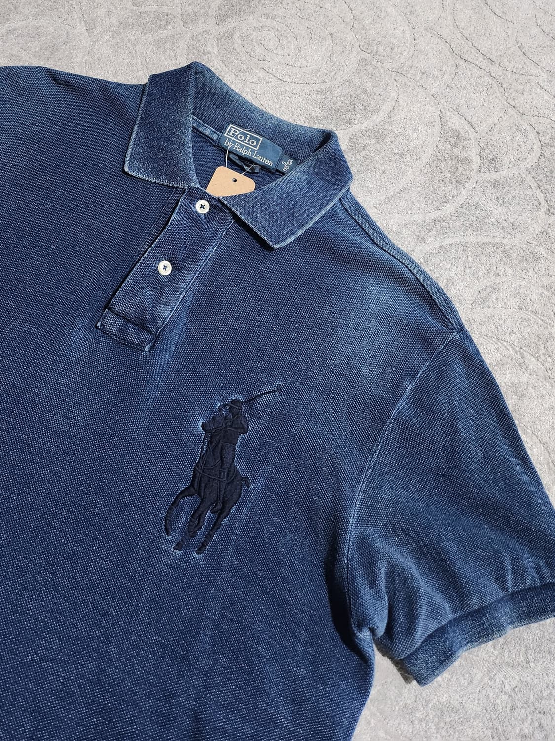 **폴로 랄프로렌 빅포니 인디고 워싱 반팔  S 상품이미지5