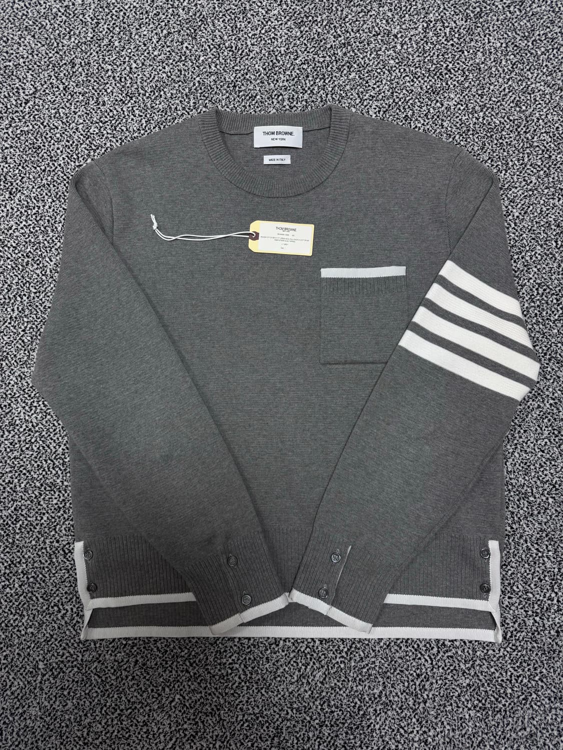 톰브라운 밀라노스티치 오버핏 니트 1사이즈 (실측 2-3사이즈) 상품이미지1