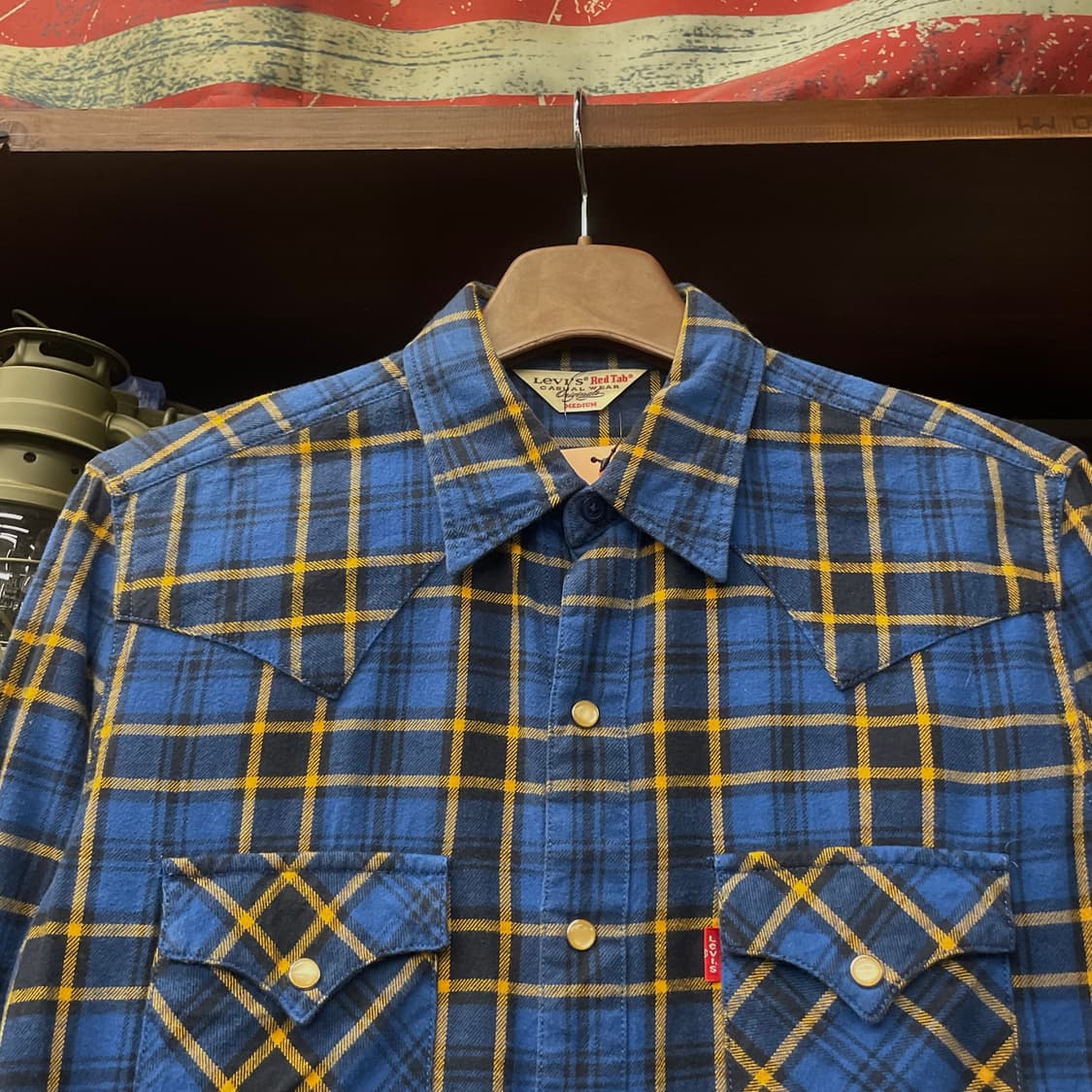 리바이스 레드탭 펄 스냅 체크 웨스턴 셔츠 N404 상품이미지3