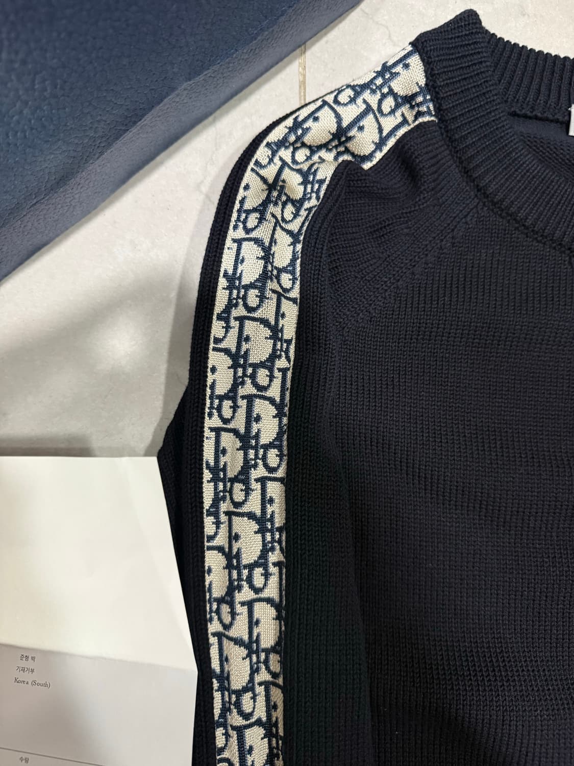 [당일출고,XL] 신세계백화점판 디올 오블리크 니트 상품이미지4