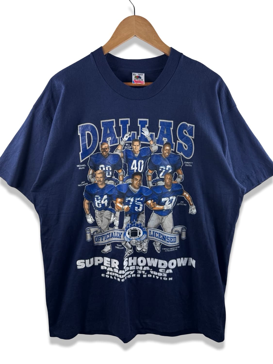 90S 미국제조 댈러스 카우보이 싱글스티치 티2295 상품이미지1