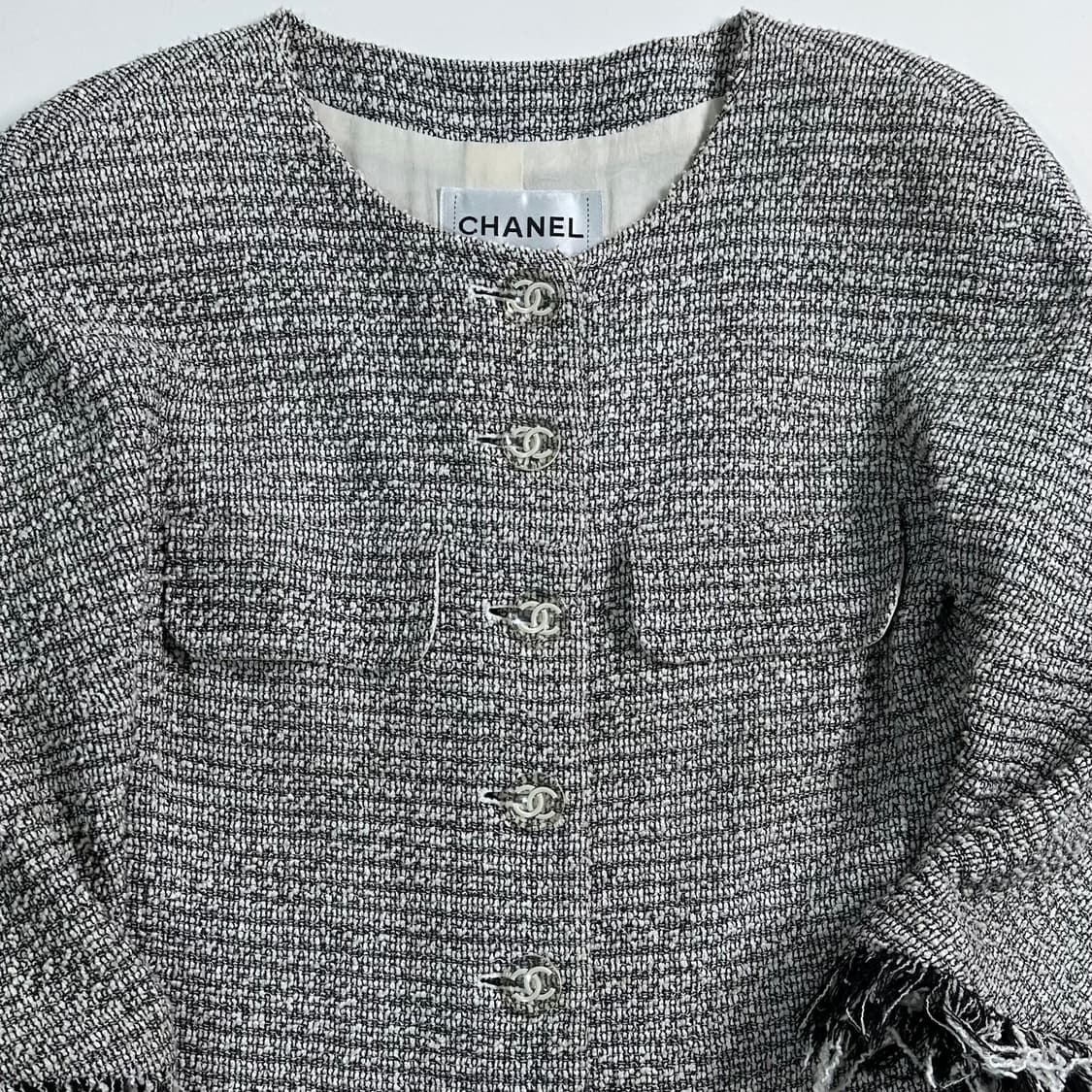 샤넬 테슬 트위드 자켓  상품이미지2