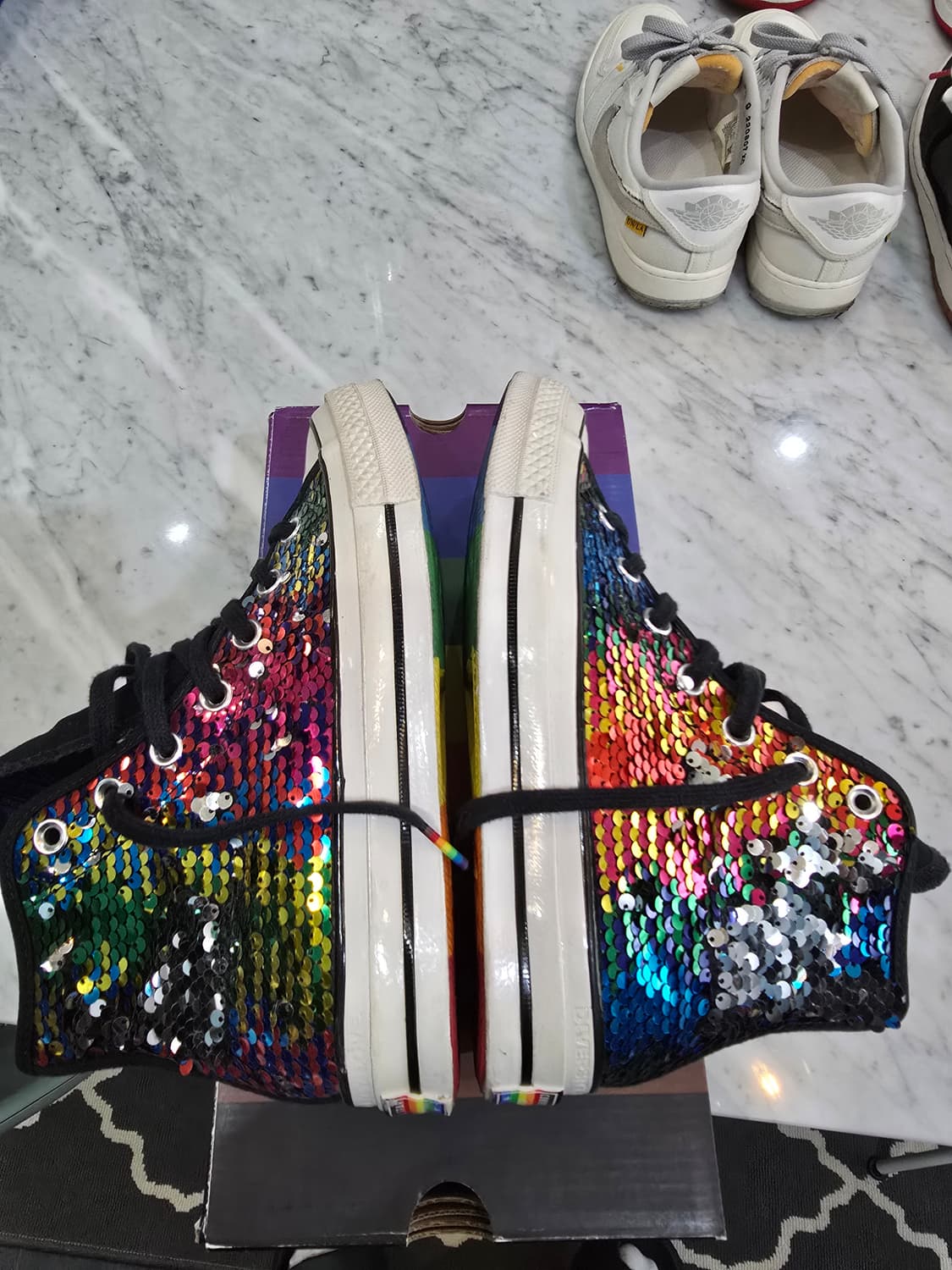 컨버스 척70 하이 스팽글 레인보우 240 상품이미지3