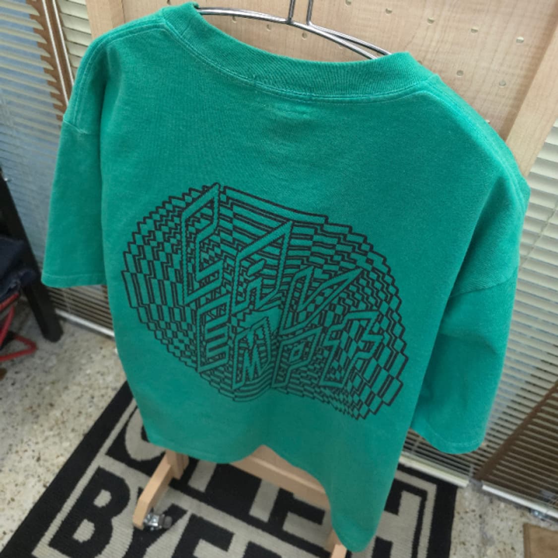 [CAVEMPT] Overdye Outline T-Shirt Green 상품이미지3
