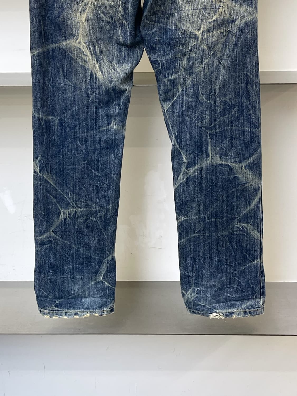 플레이 체스 제팬 스컬 패치 데님 팬츠 상품이미지6