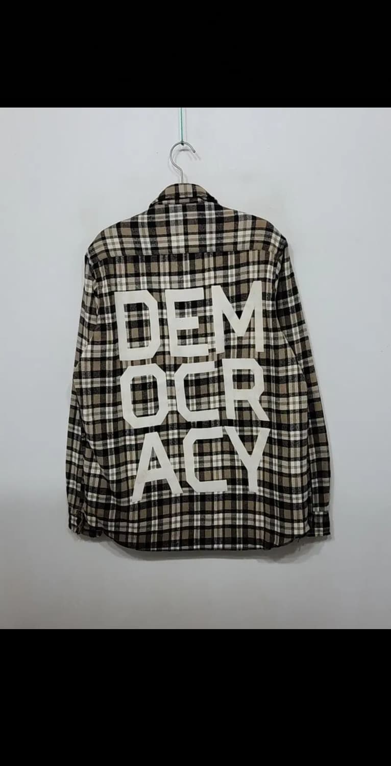 (L) 솔드아웃 자켓식 남방 체크 셔츠 안감누빔 매장판  상품이미지7