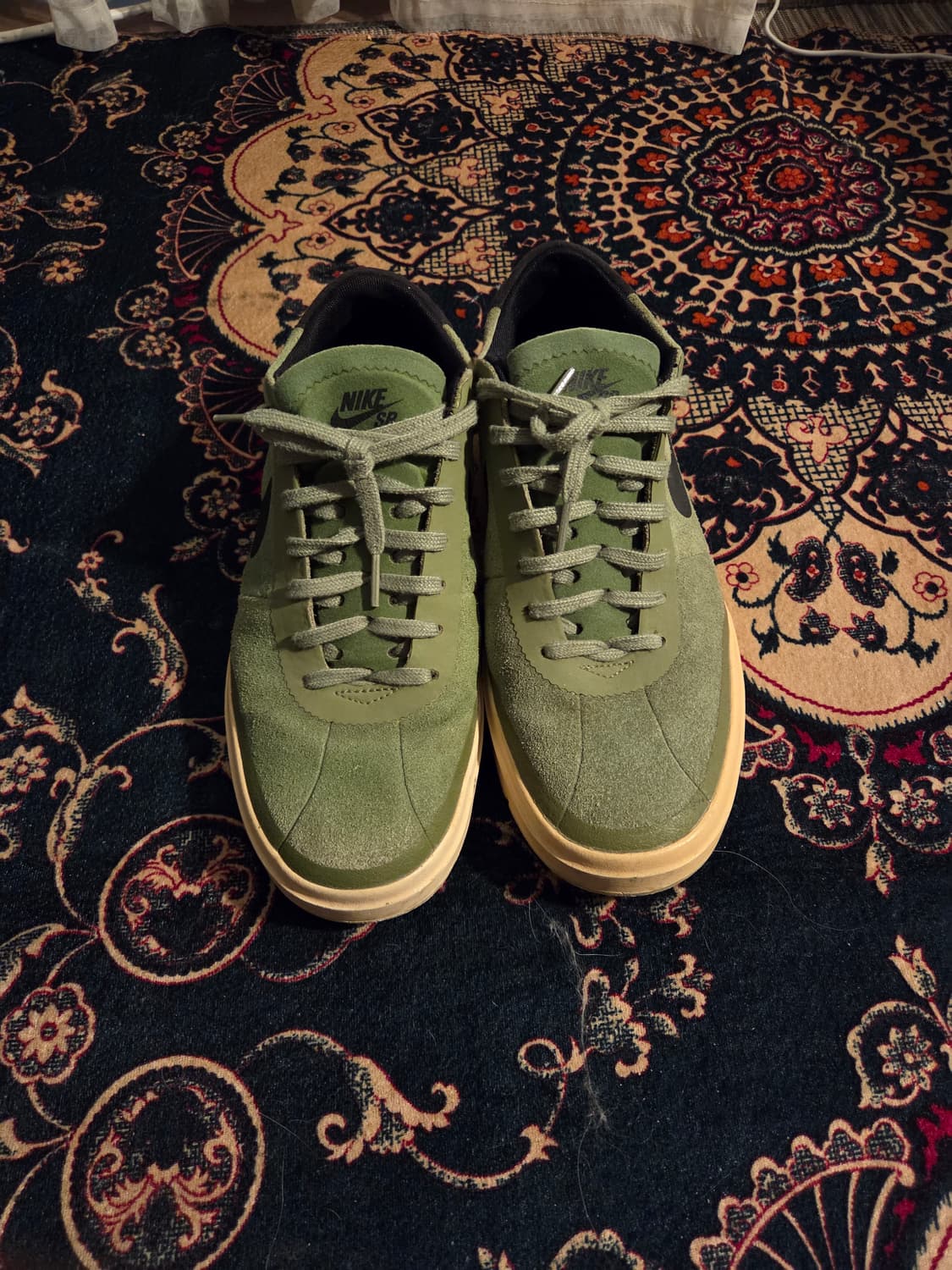 [265mm] 나이키 SB 올리브 스웨이드 스니커즈 (스트릿/데일리) 상품이미지1