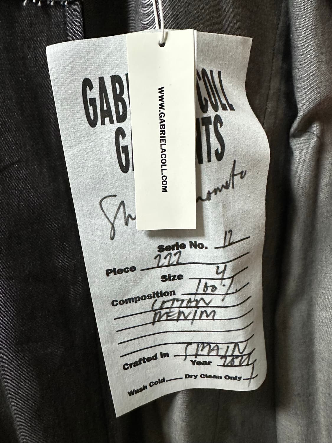 가브리엘라 콜 가먼츠 No.222 아모멘토 별주 데님 지퍼 셔츠 상품이미지3