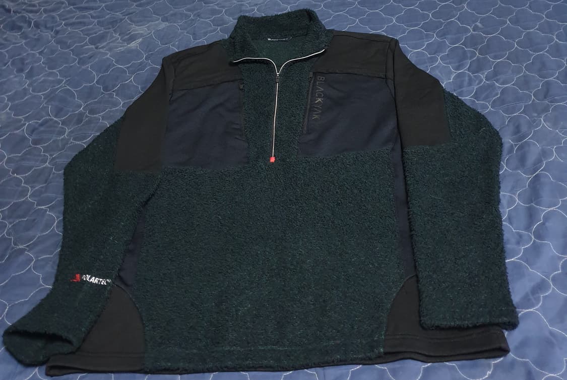 블랙야크 아웃도어 반짚업 기능성 후리스 져지 (XL). 상품이미지1