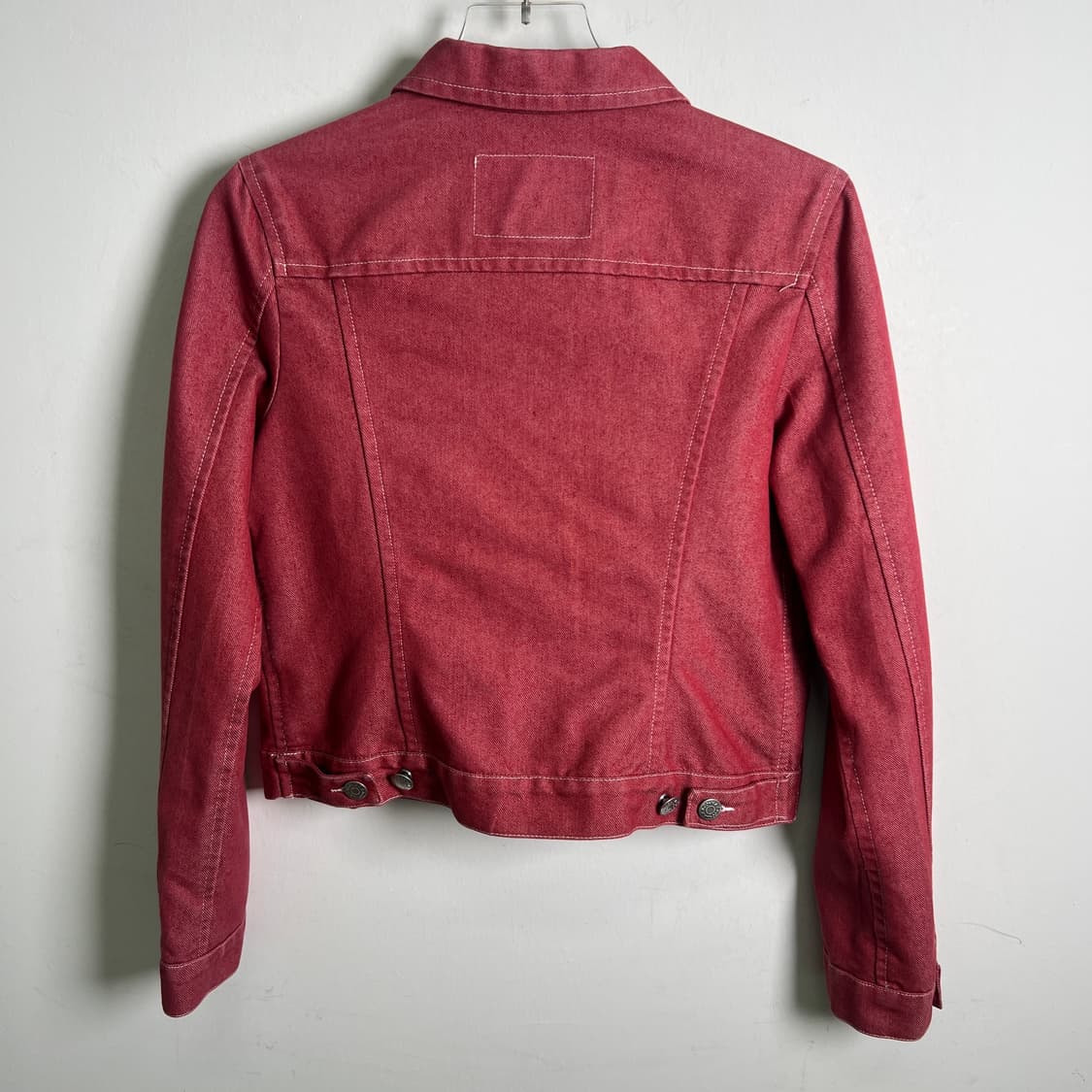 막스앤코 레드 데님 코튼 트러커 자켓 38 상품이미지6