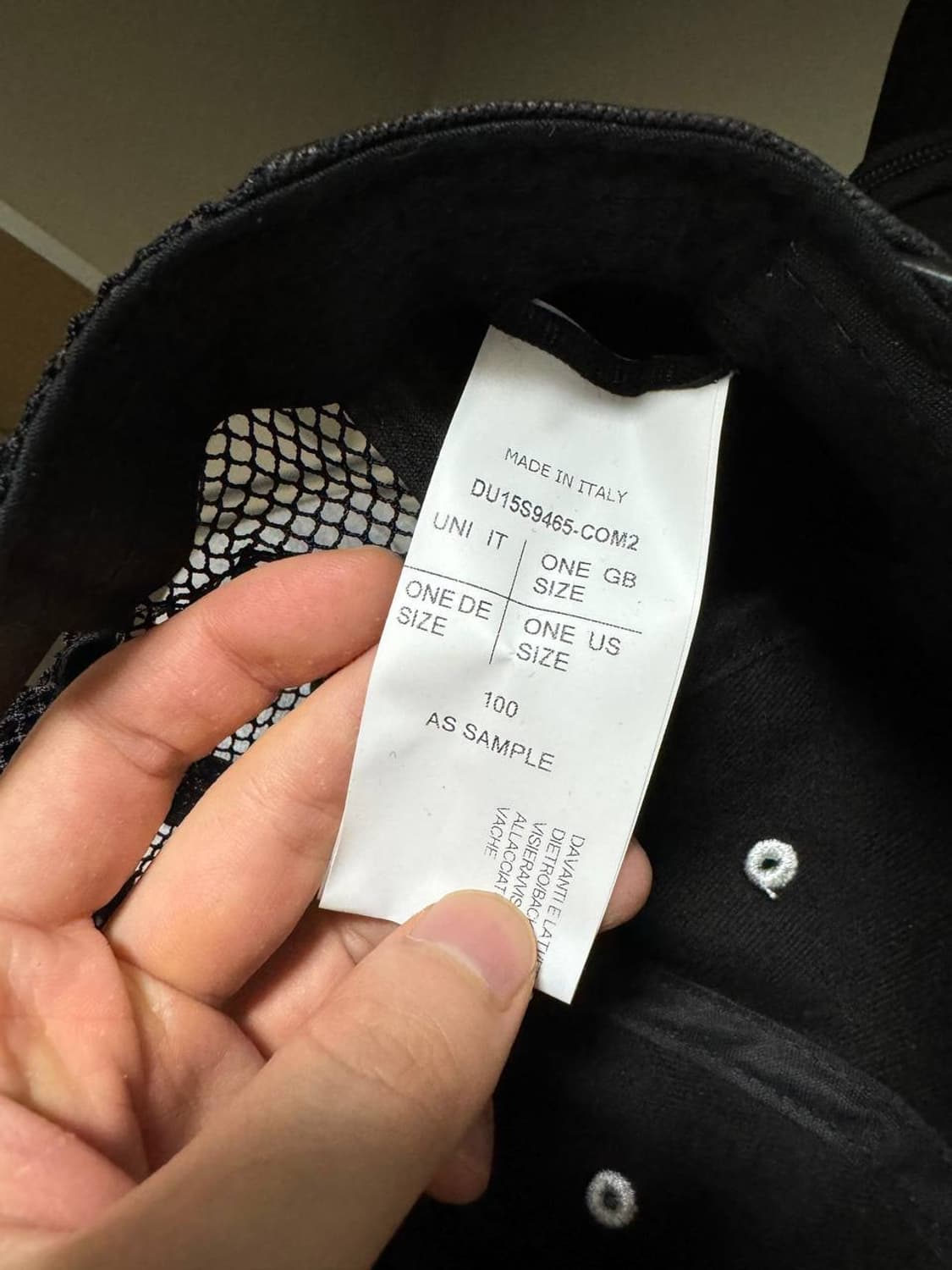 릭오웬스 다크쉐도우 레더캡 상품이미지5