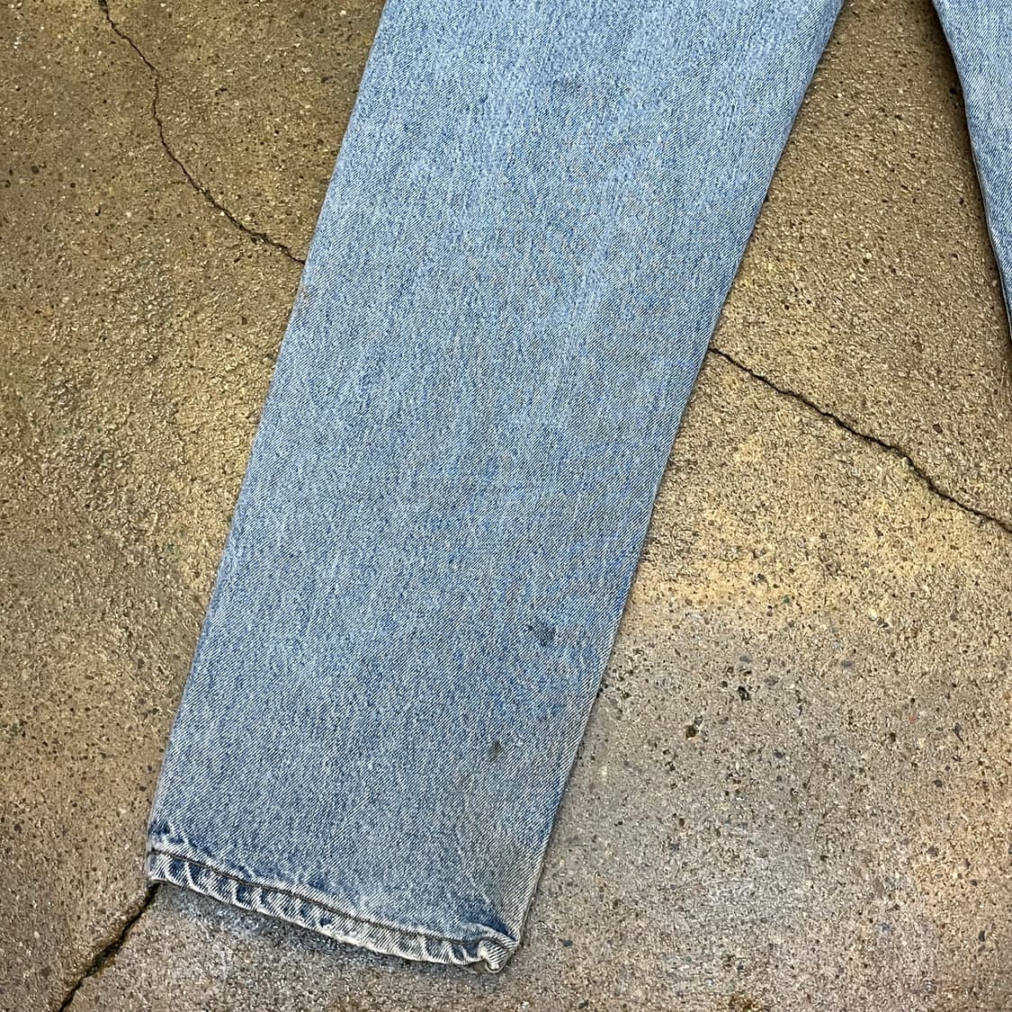 미국 빈티지 리바이스 550 연청바지 워싱 데님 팬츠 상품이미지7