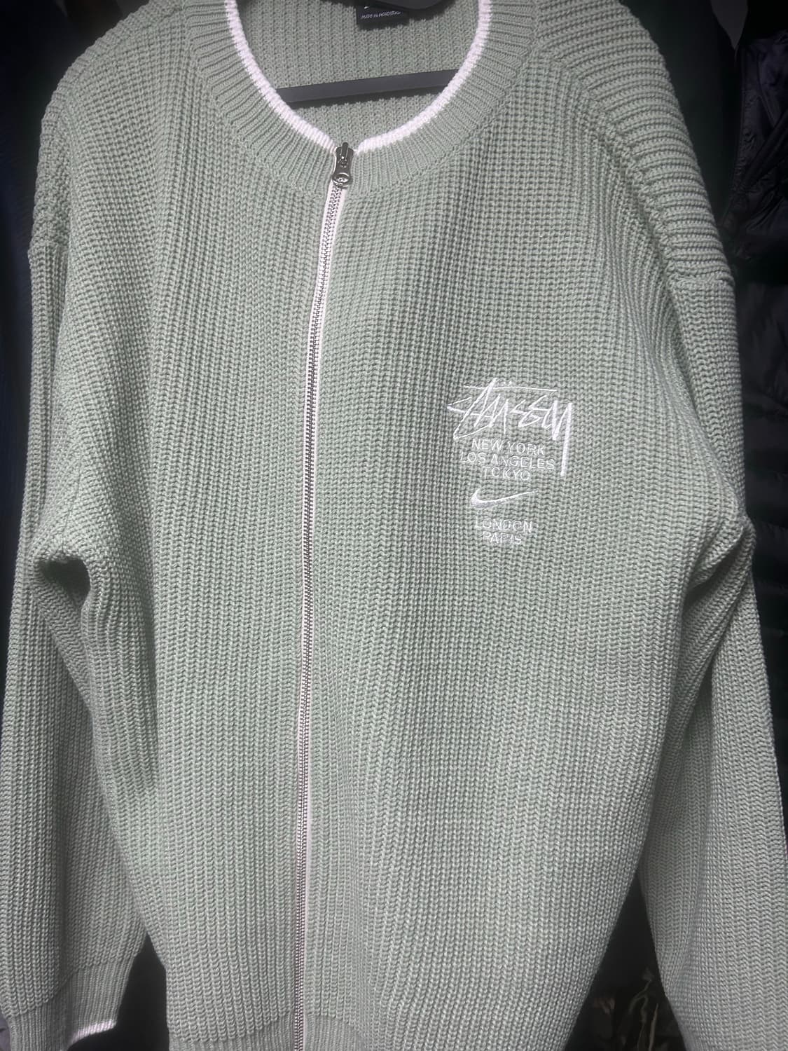 스투시 라운드집업 가디건 상품이미지1