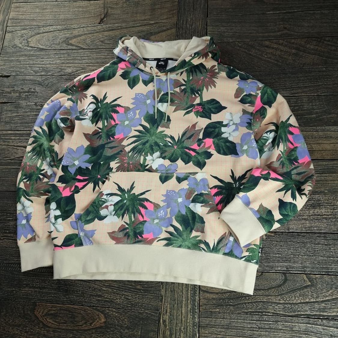 [나이키] 플로랄 패턴 루즈핏 후드티 M18641 상품이미지1