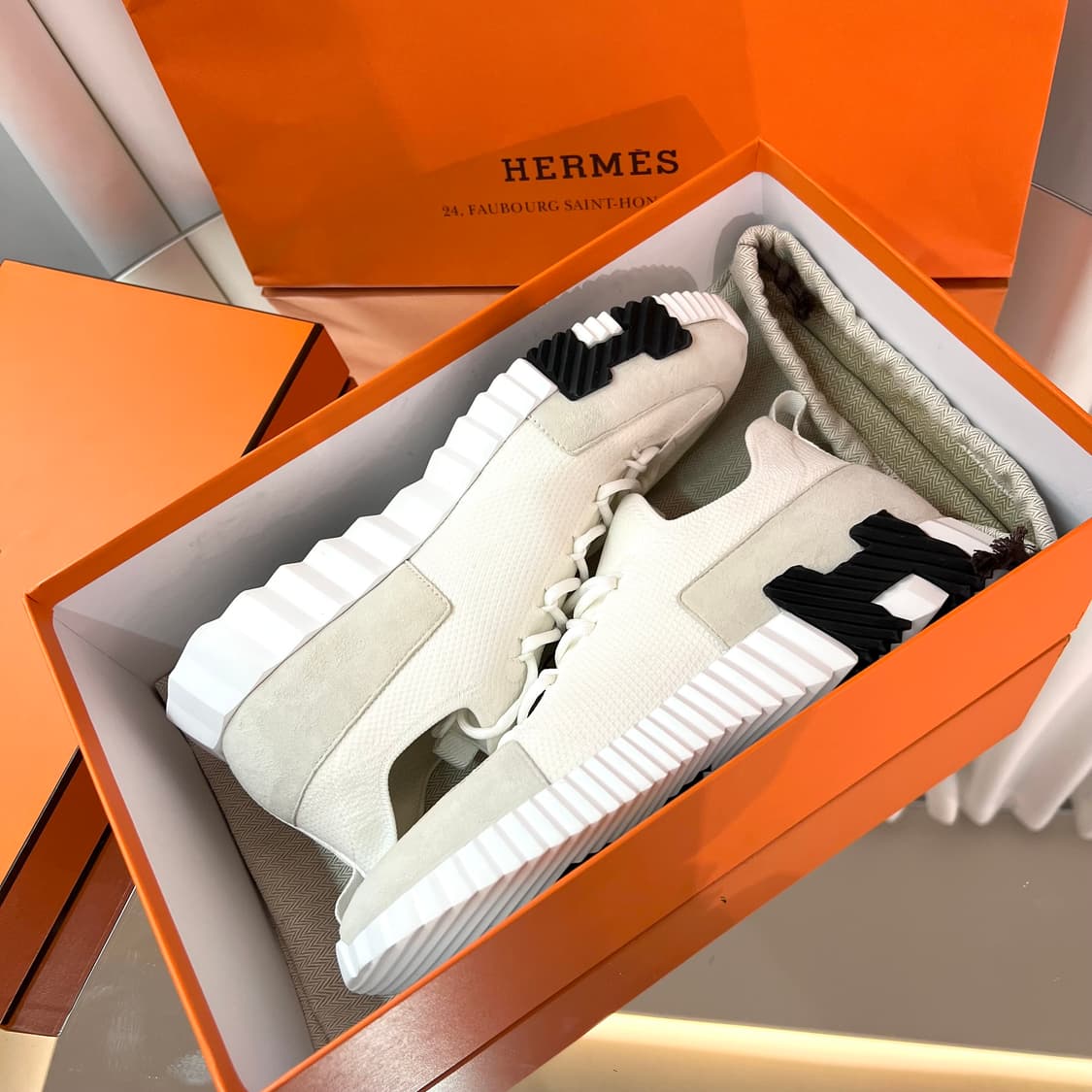 [풀구성/41사이즈] 에르메스 리프트 슬립온 스니커즈 바운싱 상품이미지7