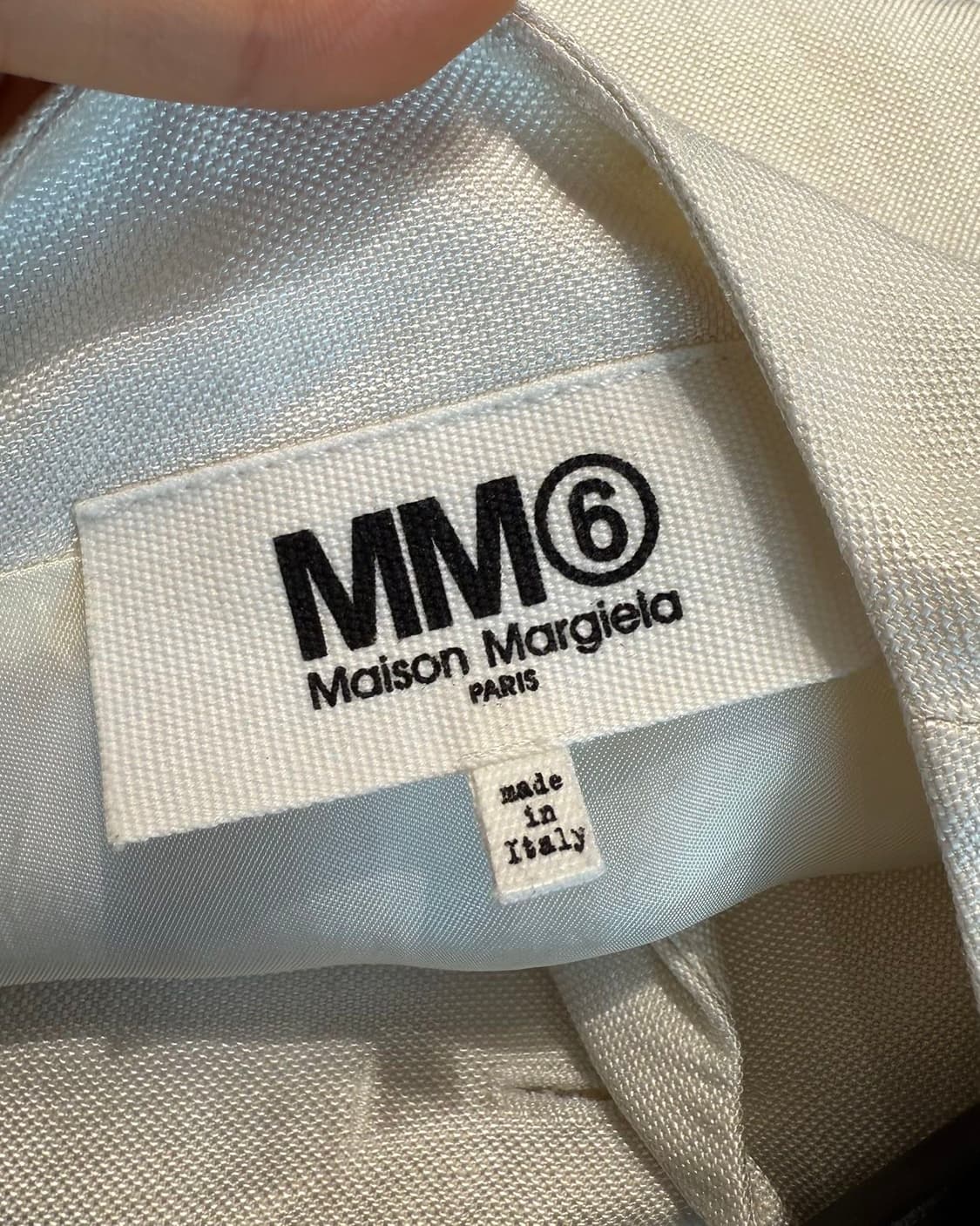 mm6 아이보리 린넨 히든버튼 자켓 상품이미지8