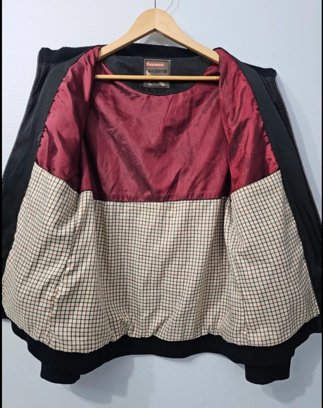 프라다 남성 블루종 자켓 블랙 100 상품이미지7