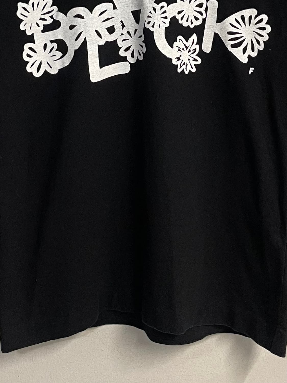 BLACK Comme des Garcons flower t-shirt  상품이미지3
