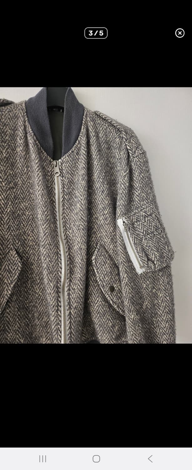 파세타즘 헤링본 봄버 상품이미지3