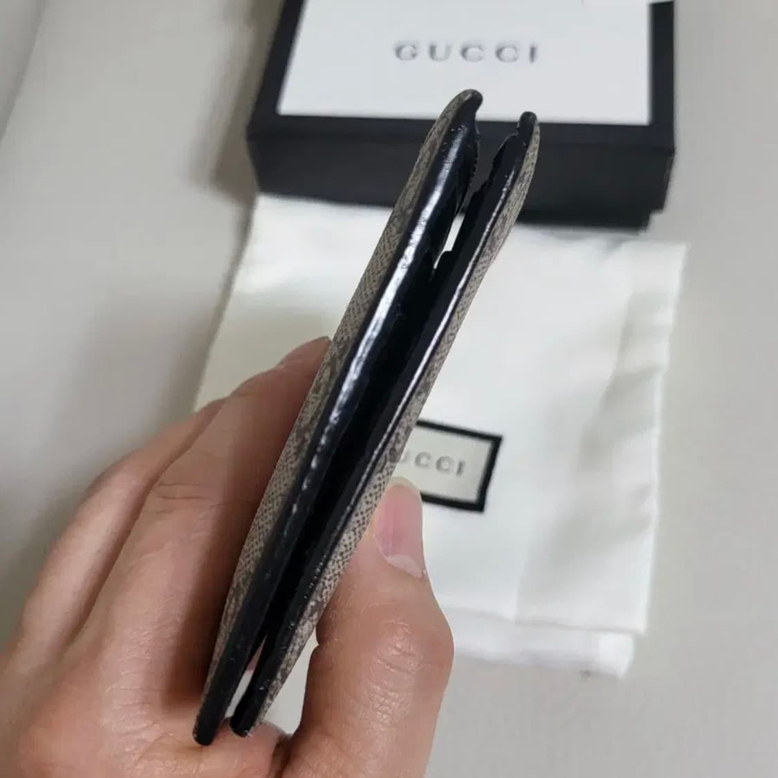 (정품) (풀구성) 구찌 GG 수프림 킹스네이크 반지갑 상품이미지6