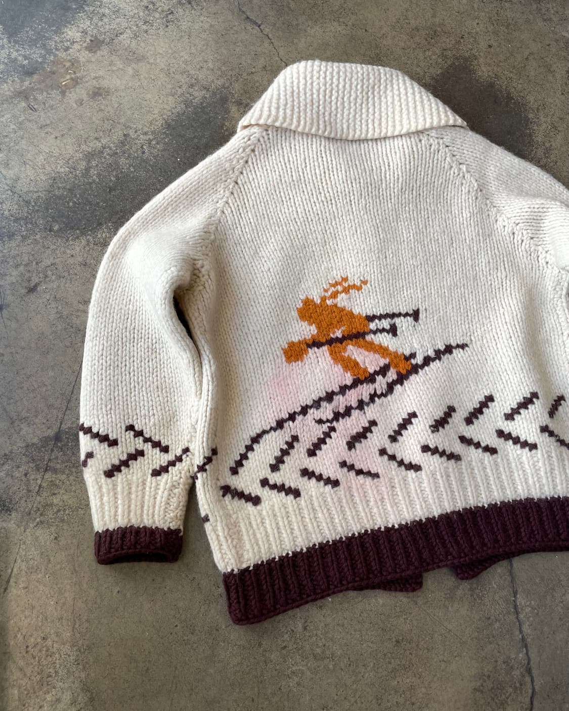 60‘s “Ski” Canadian cowichan 스키 코위찬 상품이미지1