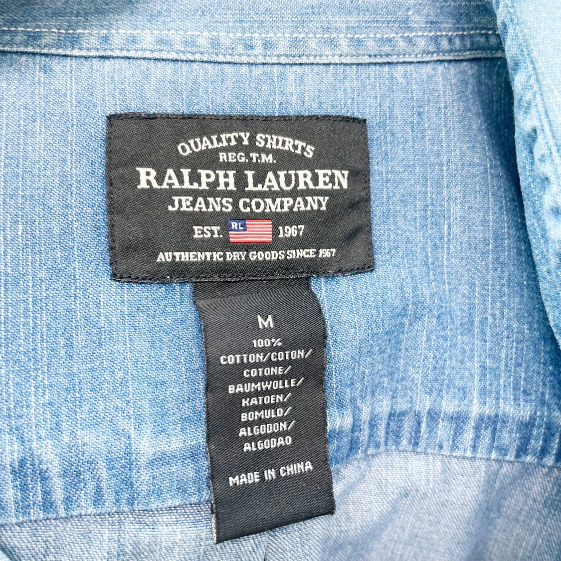 랄프로렌 남성캐주얼 데님남방 M  상품이미지4