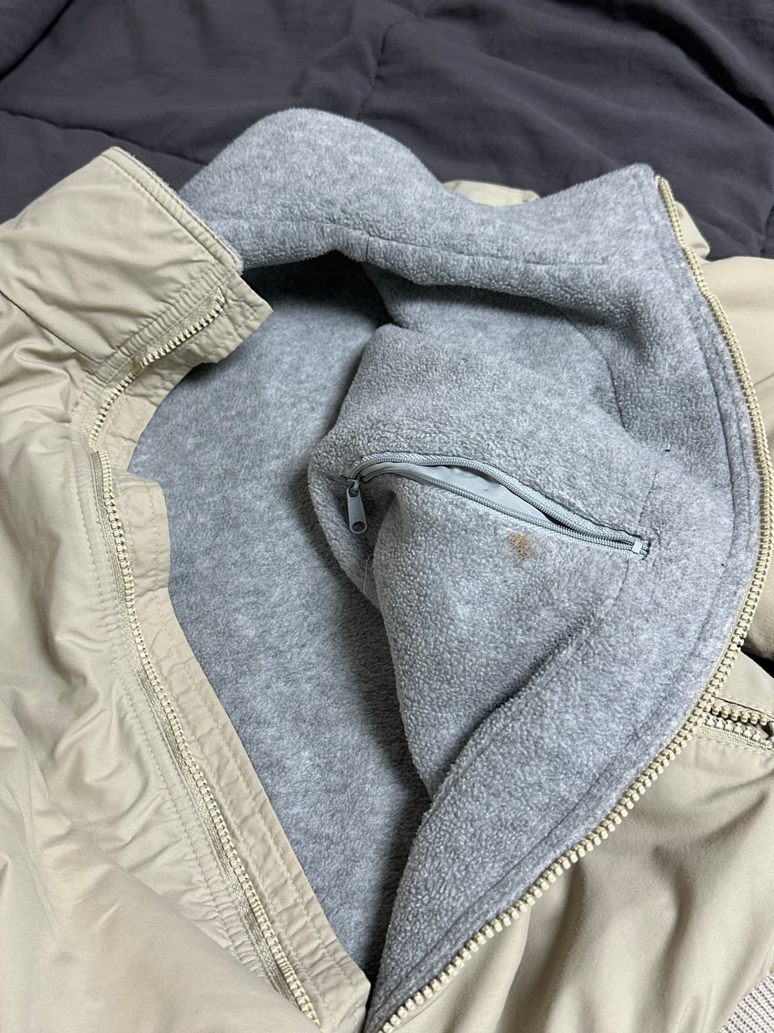 80s 엘엘빈  크롭  웜업 점퍼 자켓 라지 LLBean 상품이미지8