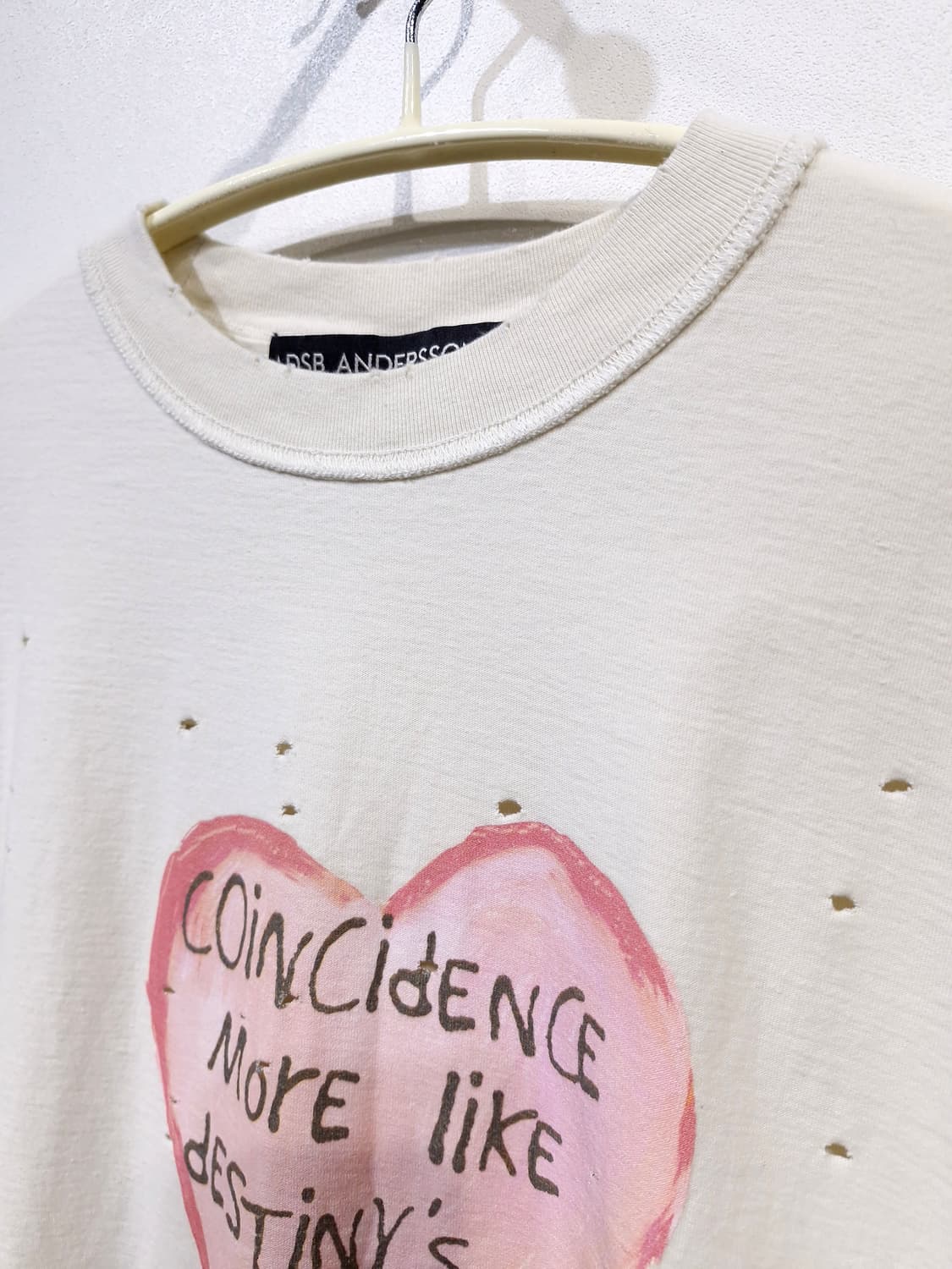 ANDERSSON BELL 앤더슨벨 하트메시지 티셔츠 상품이미지5