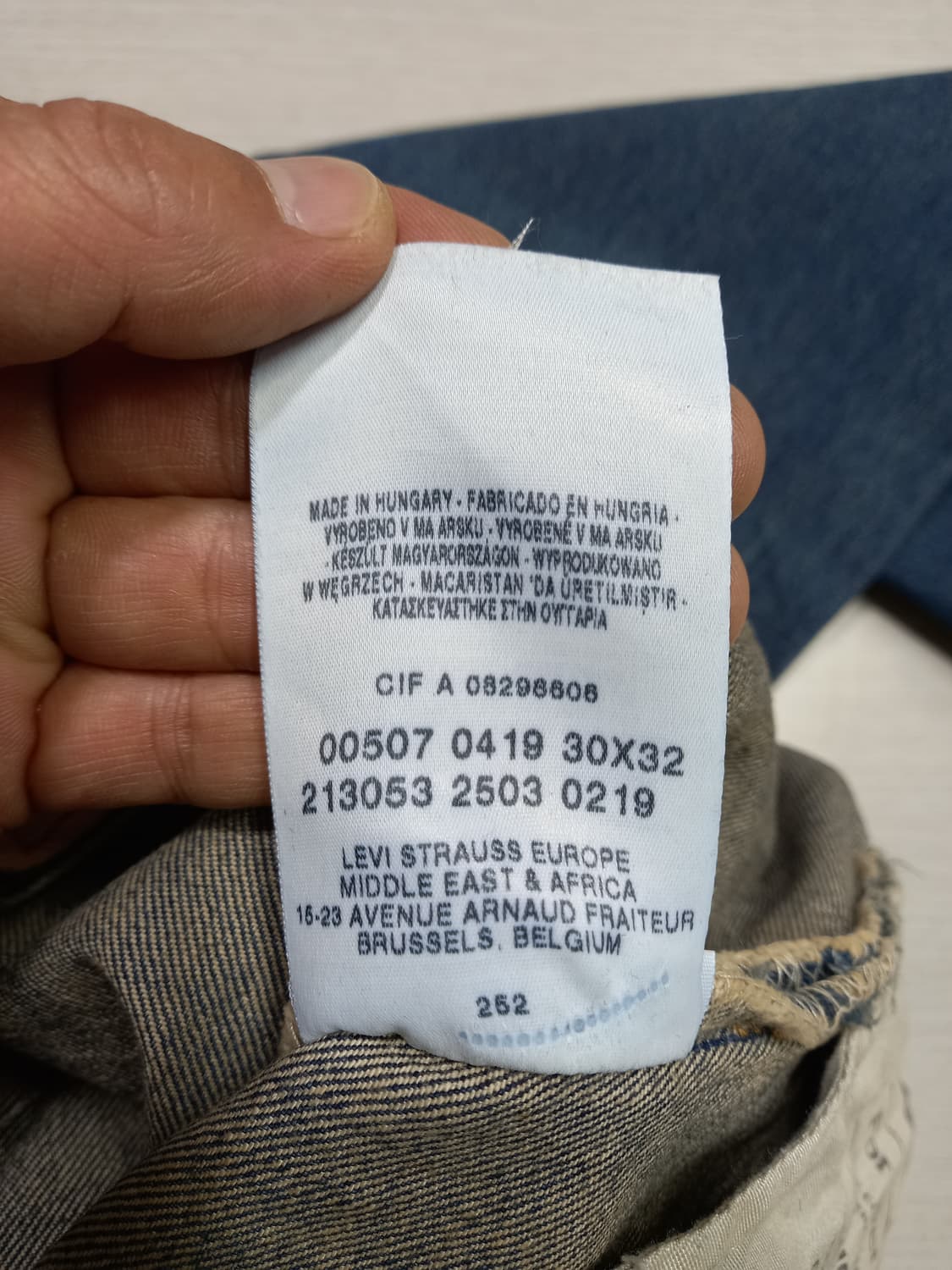 30 리바이스507 04 데미지워싱 부츠컷 리폼드진 30-189 상품이미지10