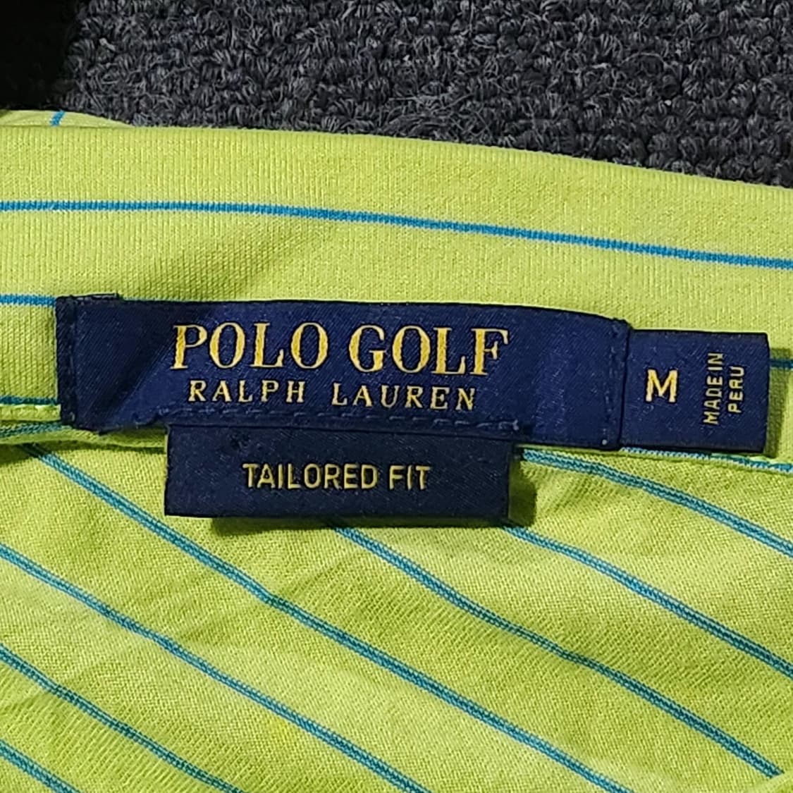 폴로 랄프로렌 스트라이프 골프 폴로셔츠 반팔티 (M) 상품이미지3