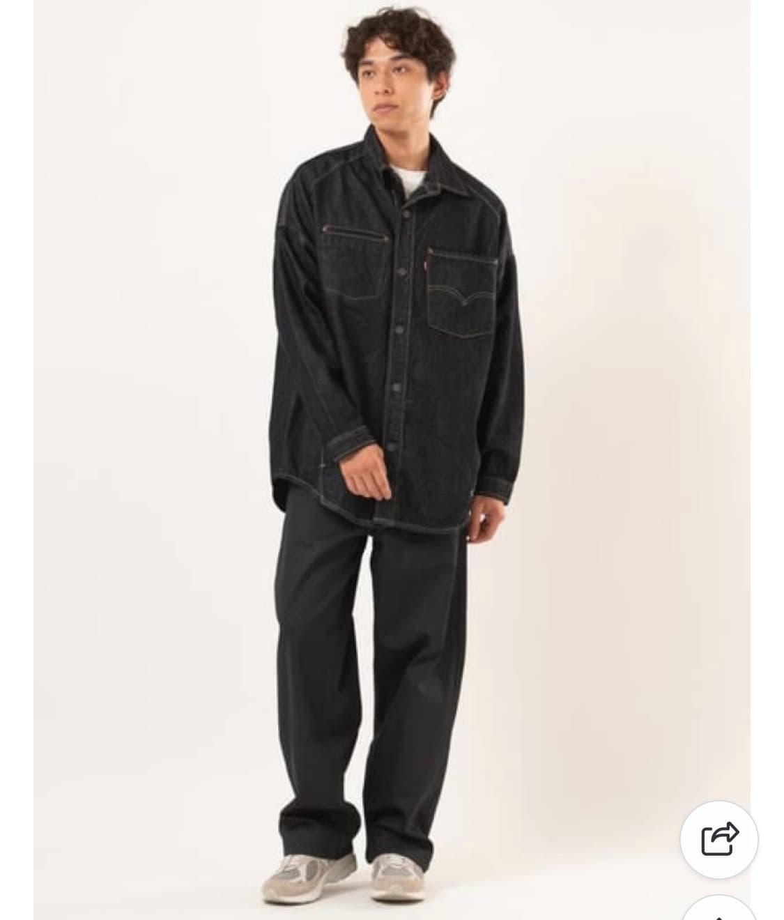 리바이스 데님 트위스트 셔츠 자켓 상품이미지5