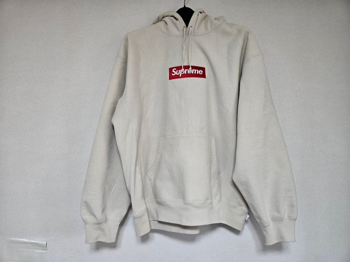 슈프림 박스로고 후드 티셔츠 스톤 24FW 상품이미지2