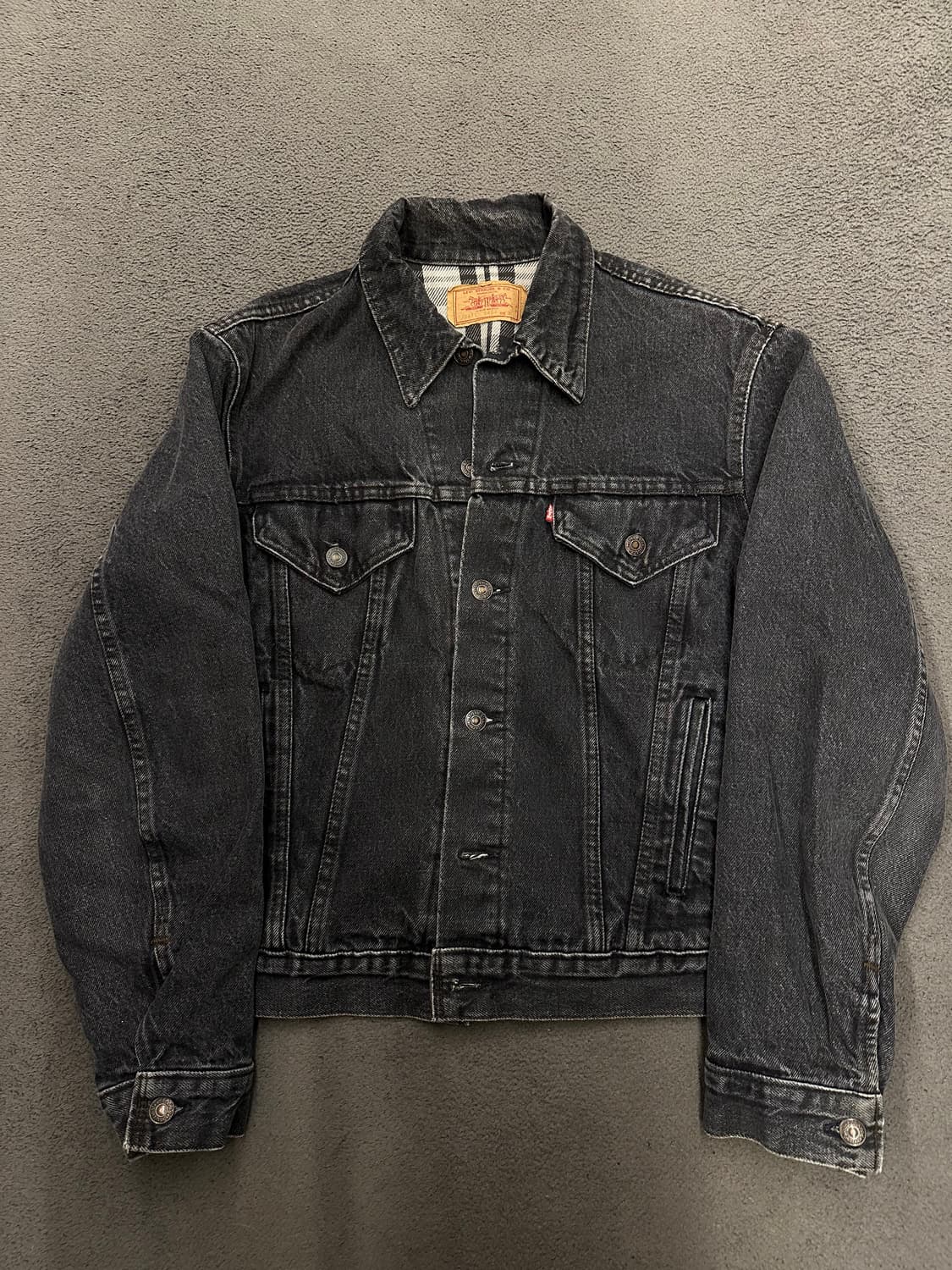 리바이스 90s 70411 버팔로체크 트러커 처분  상품이미지1