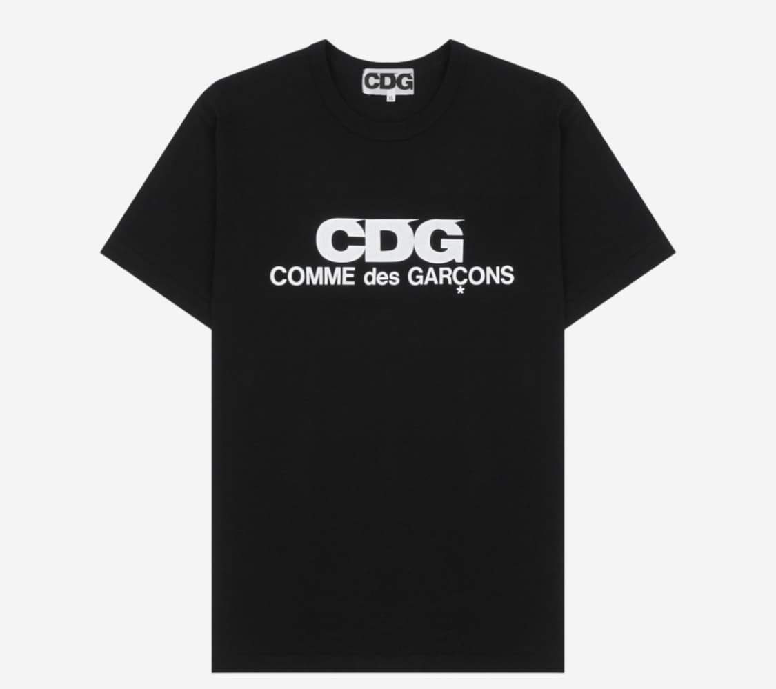 CDG Logo T-Shirt Black 꼼데가르송 반팔 상품이미지1