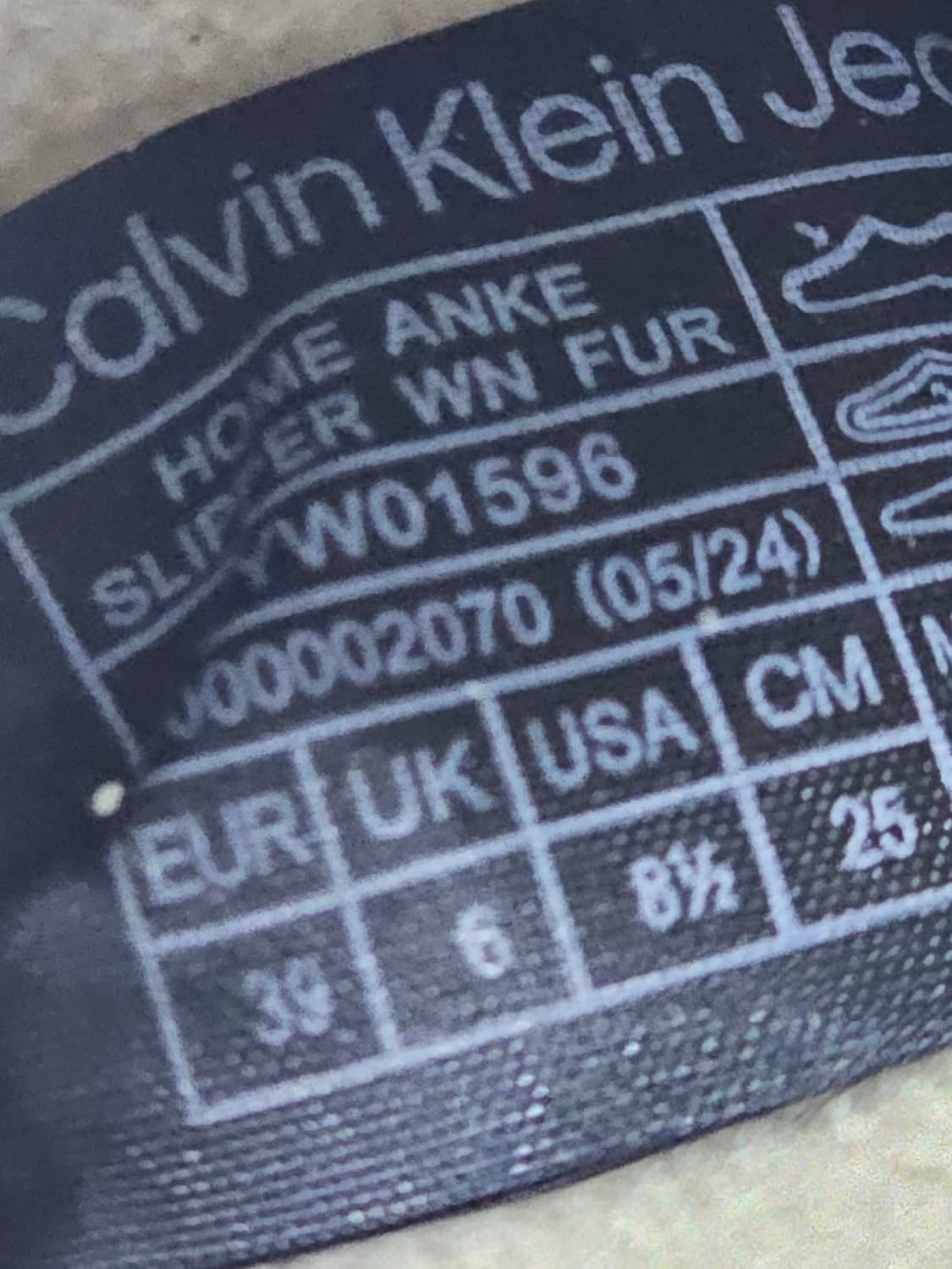 캘빈클라인 인조 모피 털 신발 스니커즈 상품이미지7