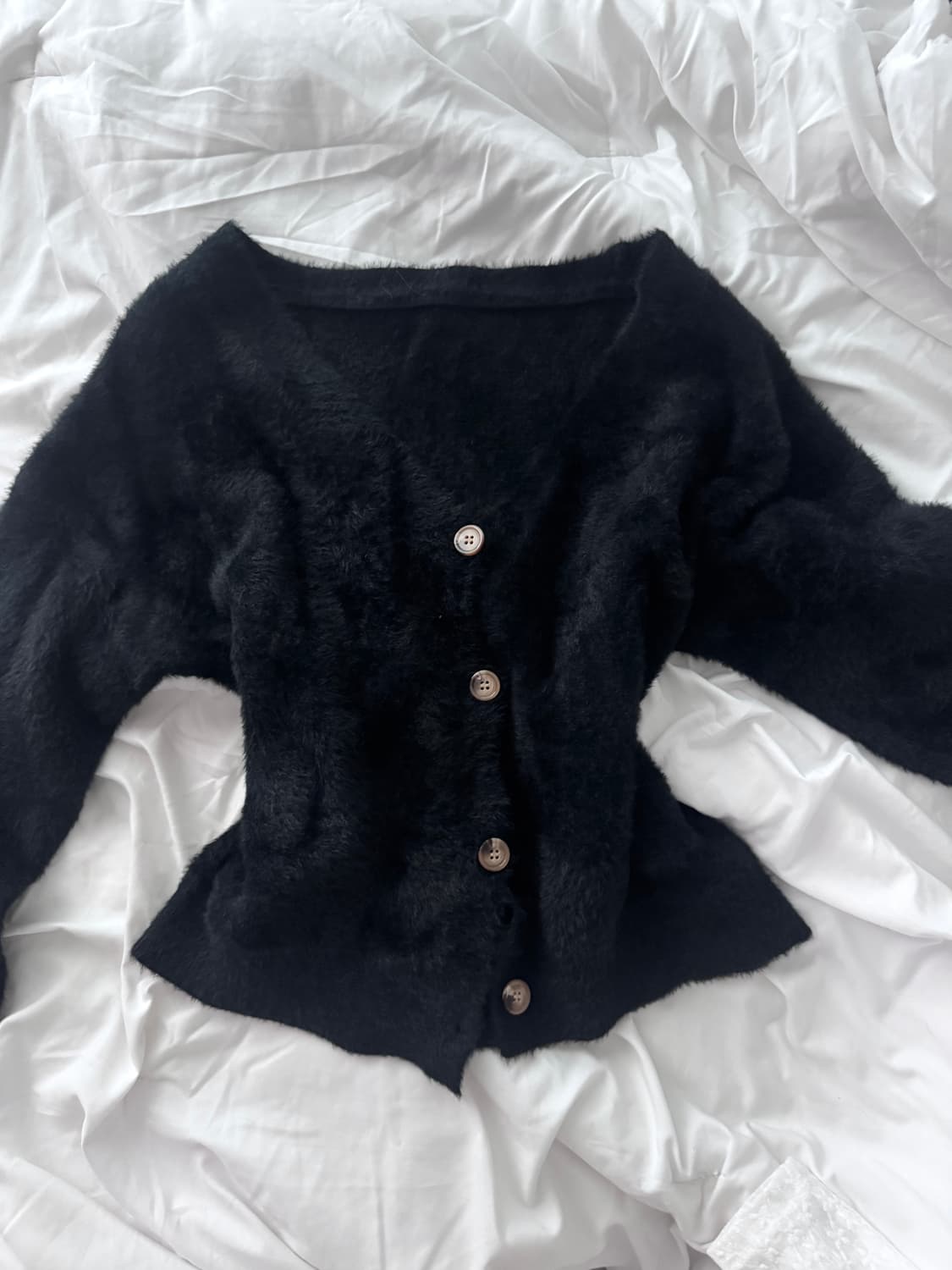 앙고라 가디건 갸루 빈티지 오버핏  상품이미지1