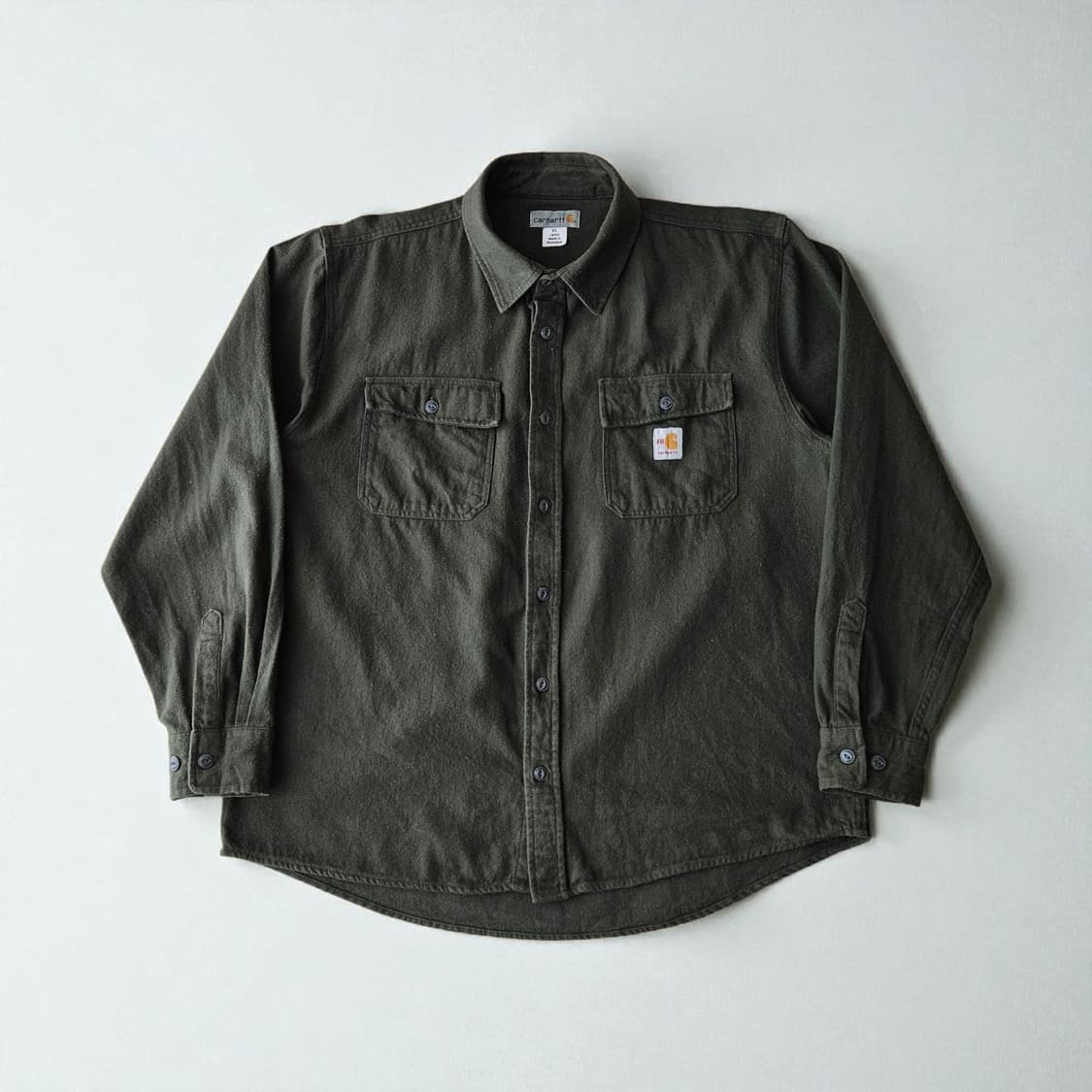 FR칼하트 기모 세미오버핏 긴팔셔츠 XL 상품이미지1