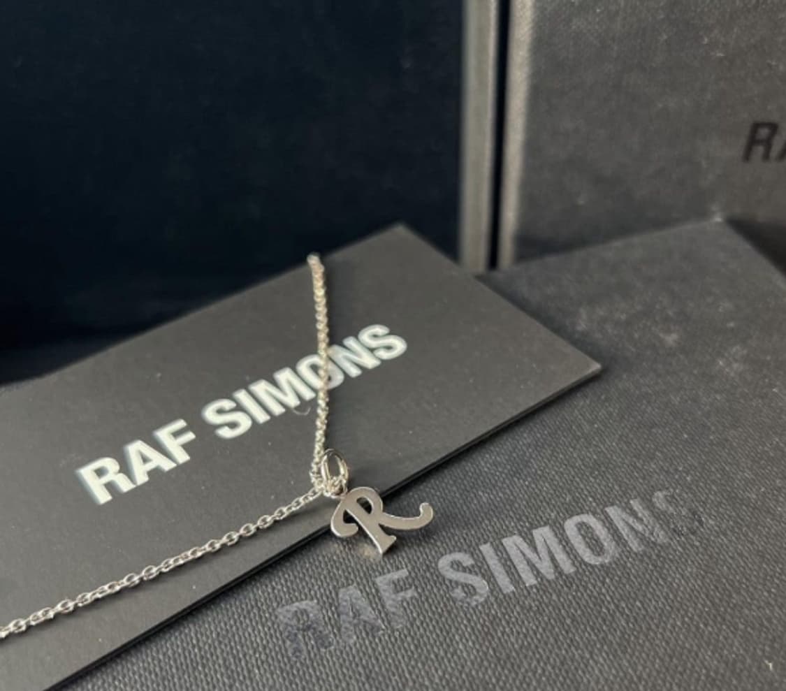 [OS]라프시몬스 R로고 실버플레이트 네클리스 목걸이 Raf Simons 상품이미지1