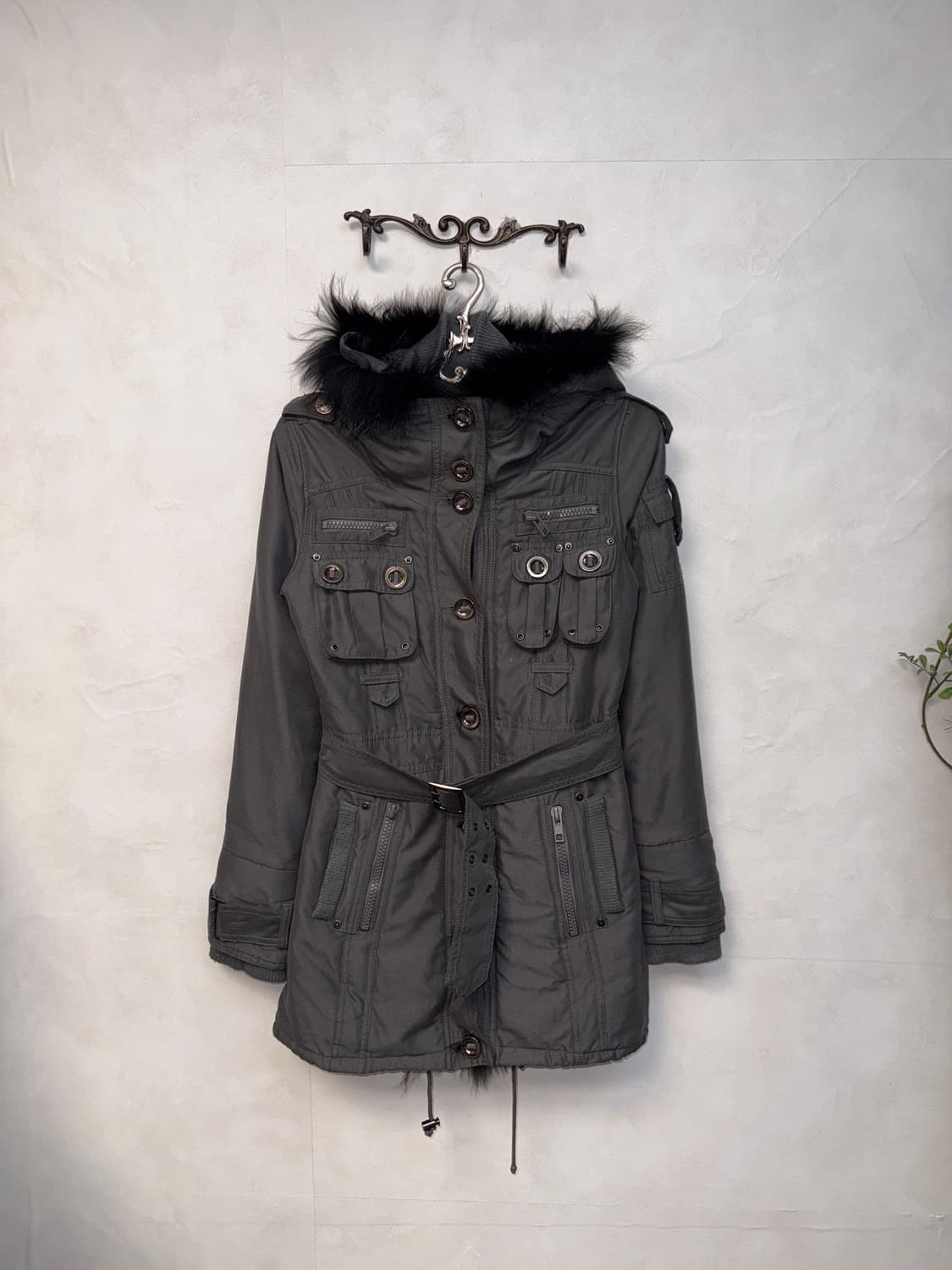 Durer multi pocket raccoon fur field jk 상품이미지1