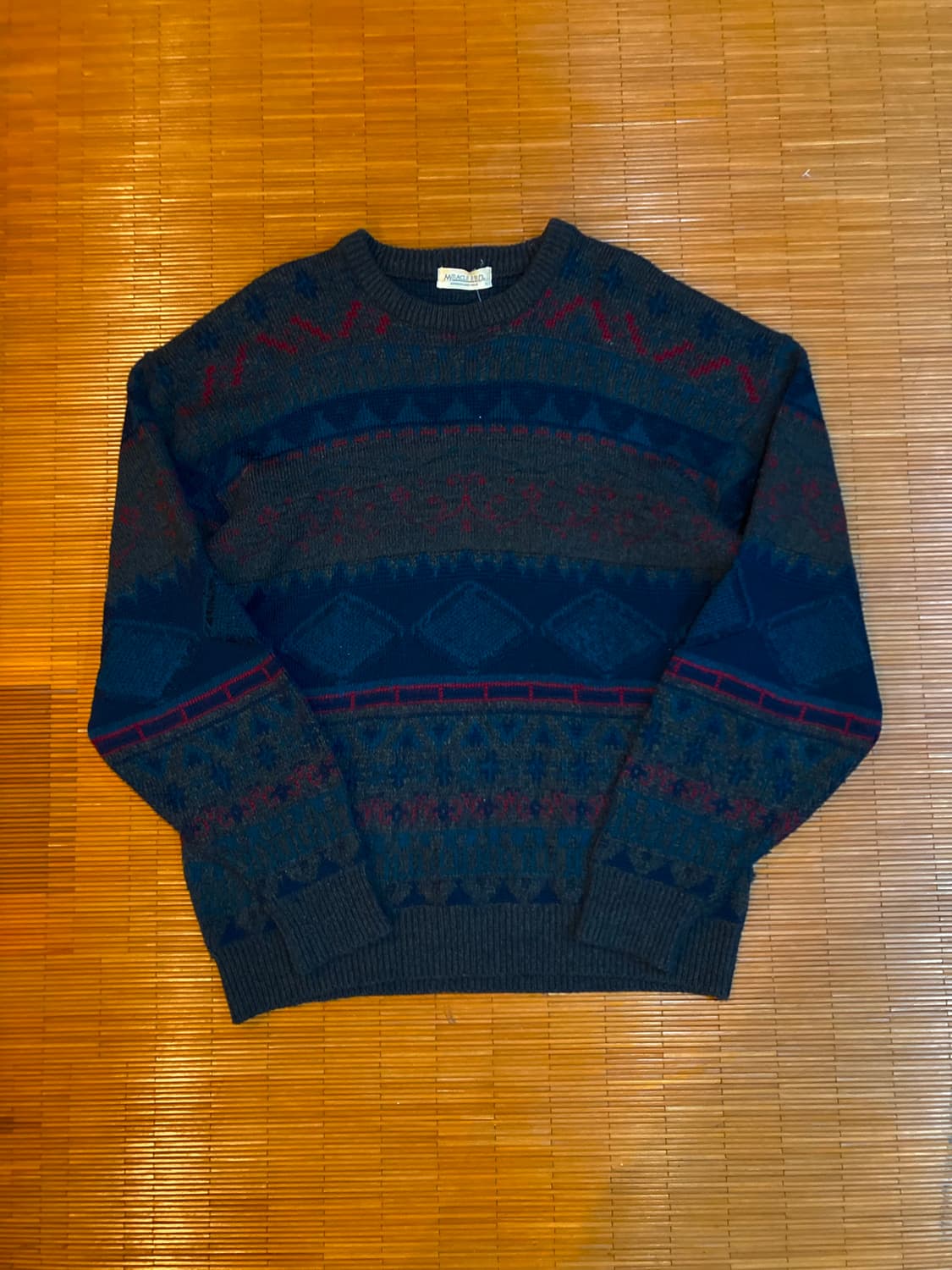 JPN vtg 노르딕 패턴 니트 상품이미지1