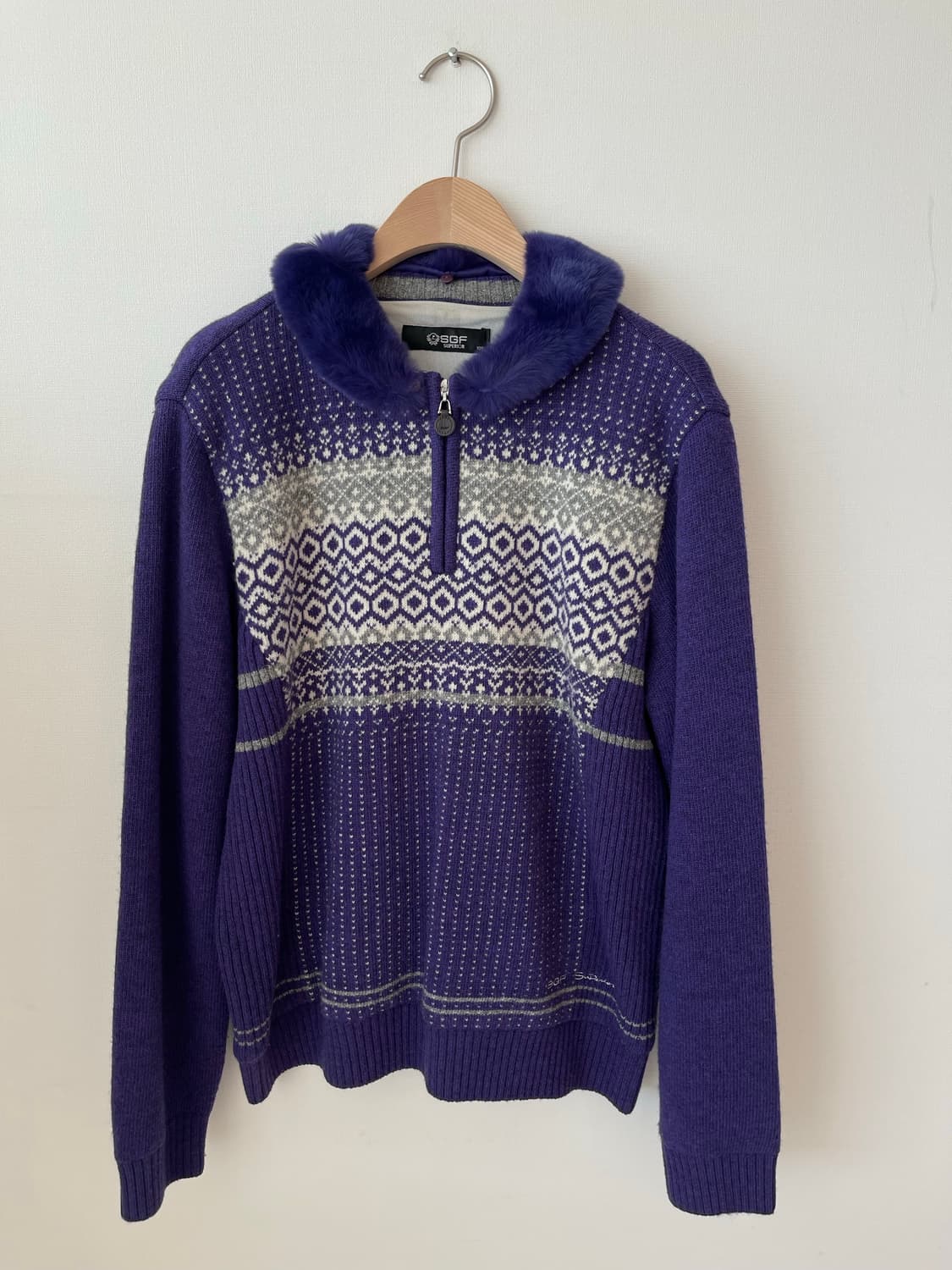 SGF 슈페리어 토끼털 여성 방풍 울니트 100 상품이미지7