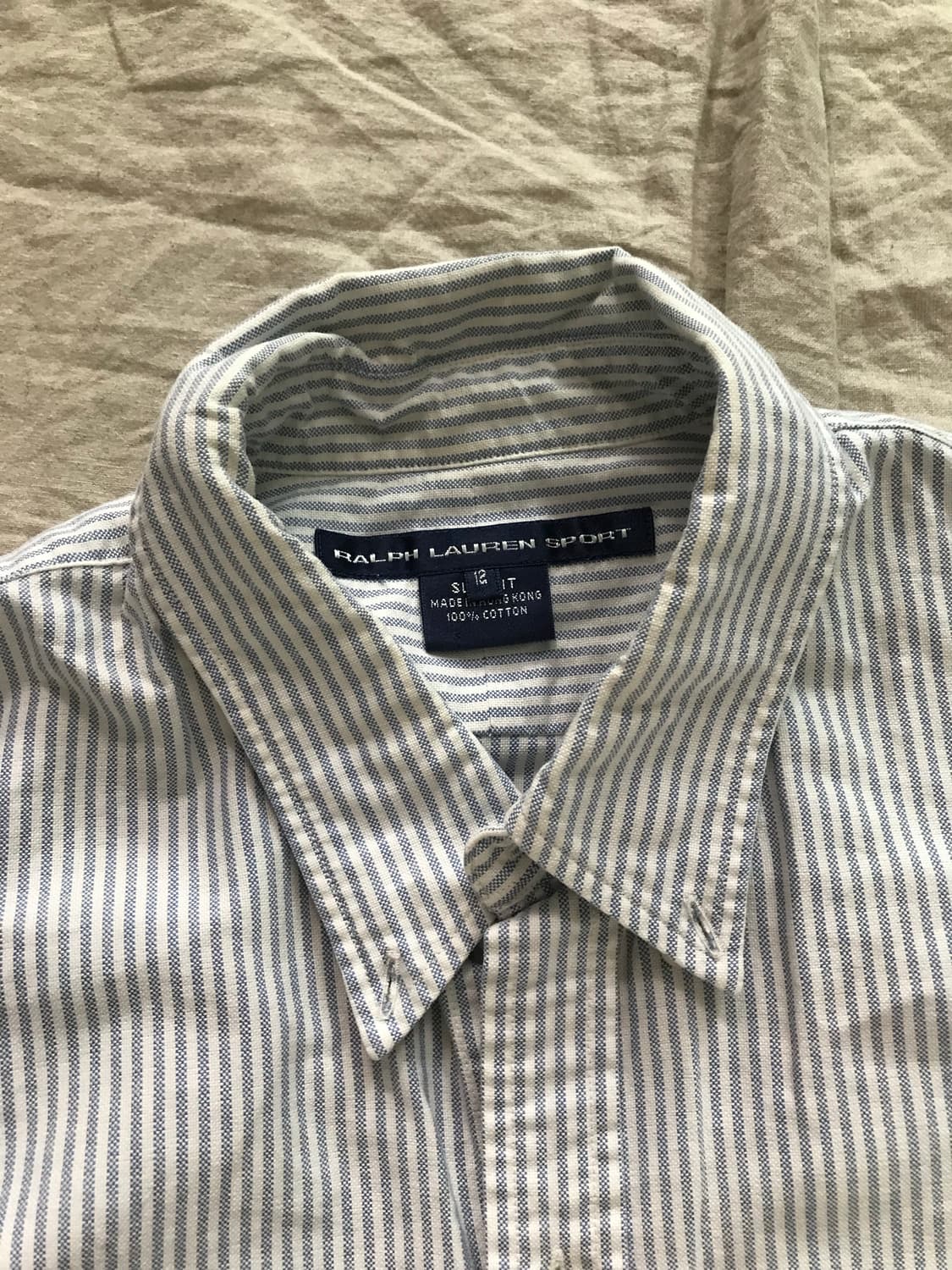 폴로 랄프로렌 포니로고 스트라이프 스카이블루 셔츠 상품이미지7