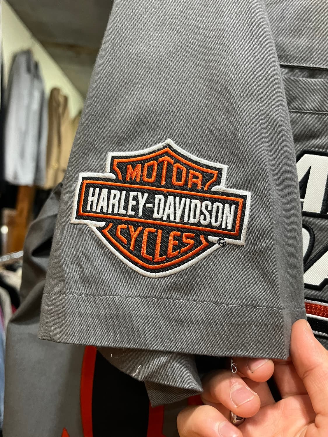 Harley Davidson 할리데이비슨 레이싱 플레임 반팔 셔츠(오버) 상품이미지5