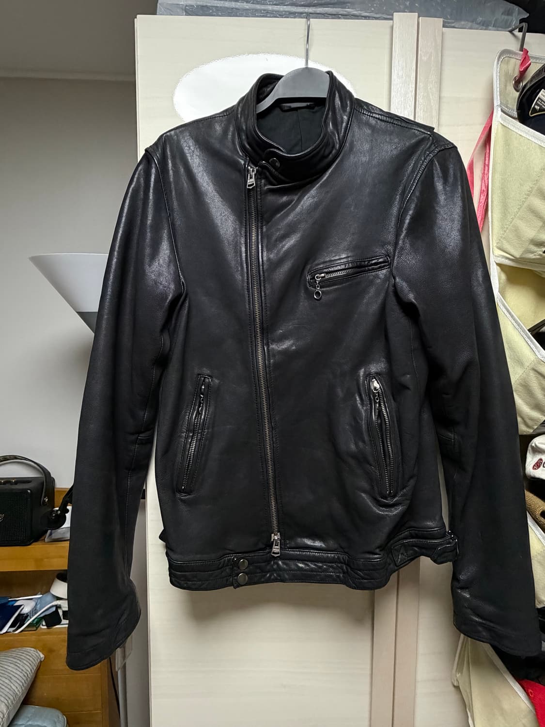 Beams 램스킨 레더자켓 릭오웬스 맛 상품이미지1